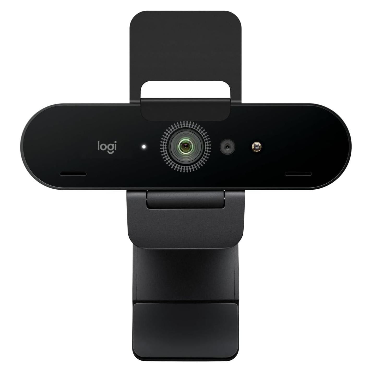 Webcam Logitech Brio PRO X 4K, Micrófono y HD, Negro