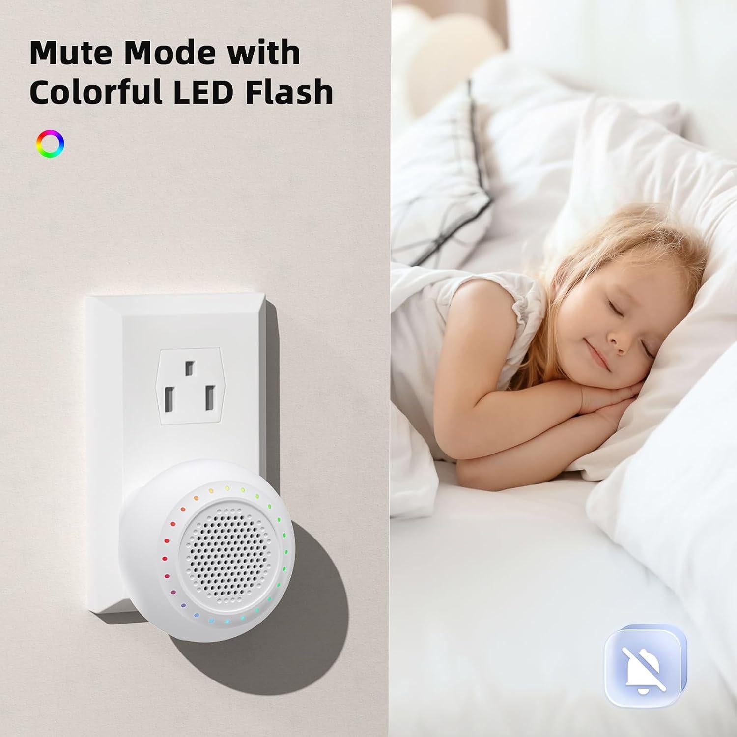 Timbre Inalámbrico PHYSEN con 1 Transmisor y 1 Receptor