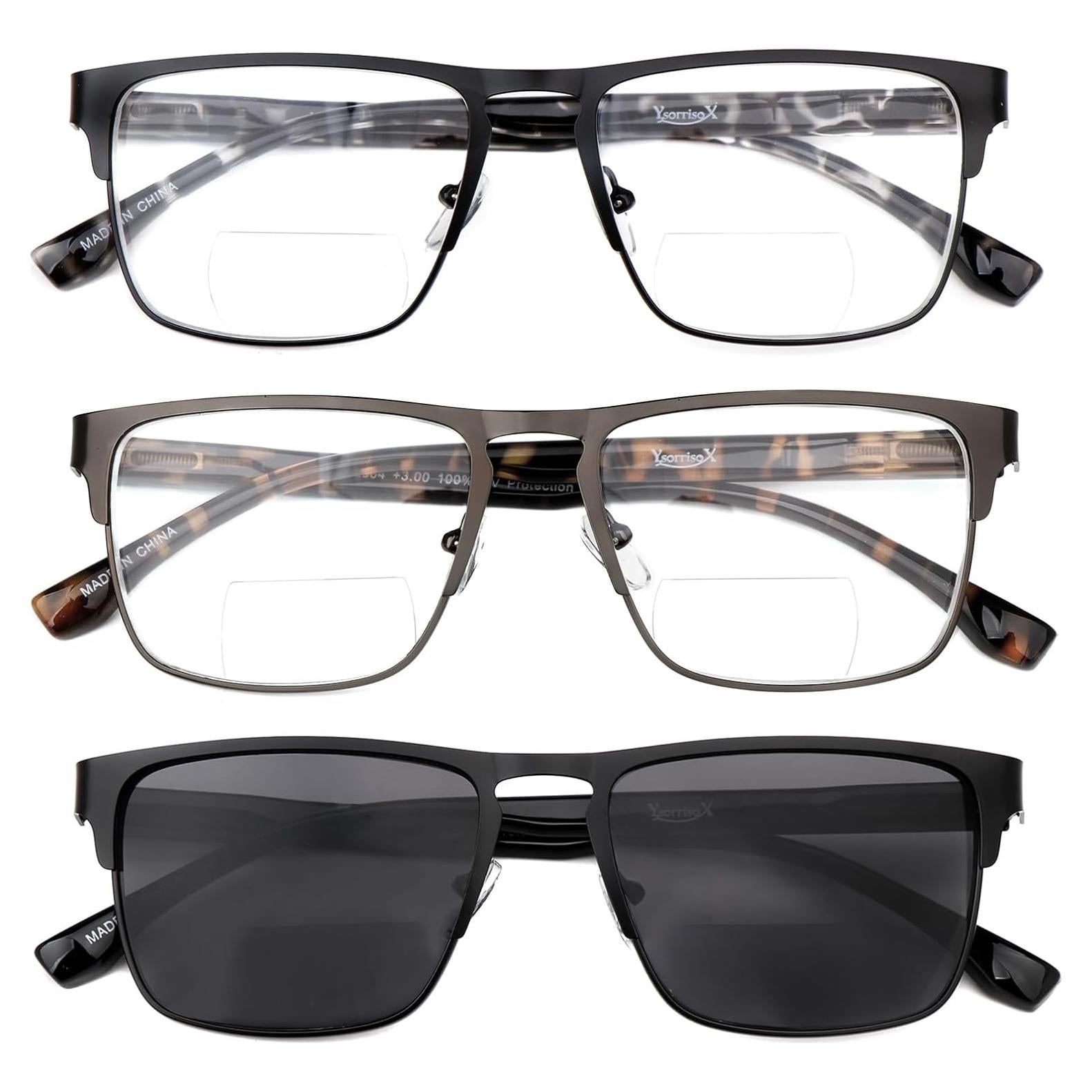 3 Pares de Gafas Bifocales de Sol Ysorriso con Estuche