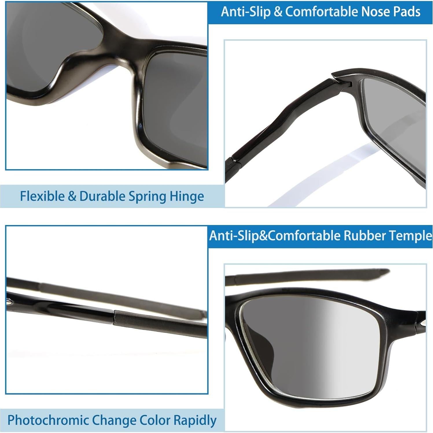 Gafas de lectura progresivas foto-cromáticas Sehnsucht UV400