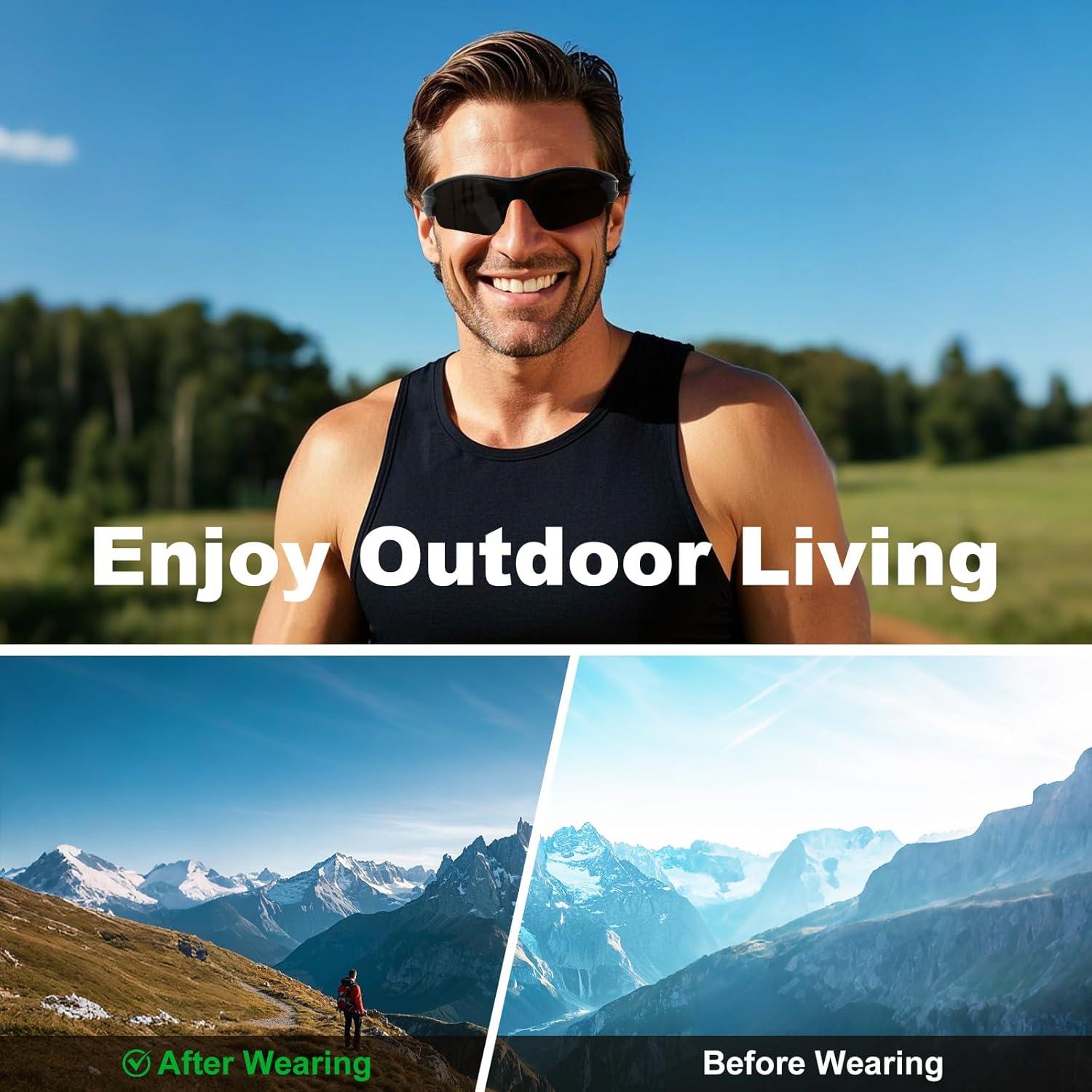 Gafas de sol bifocales SKYOLUY 2.5x UV400 para deportes