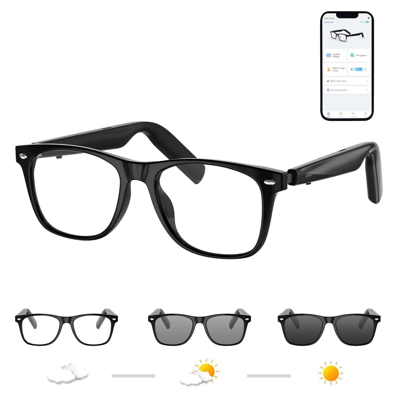 Gafas de sol inteligentes GetD con Bluetooth y UV400
