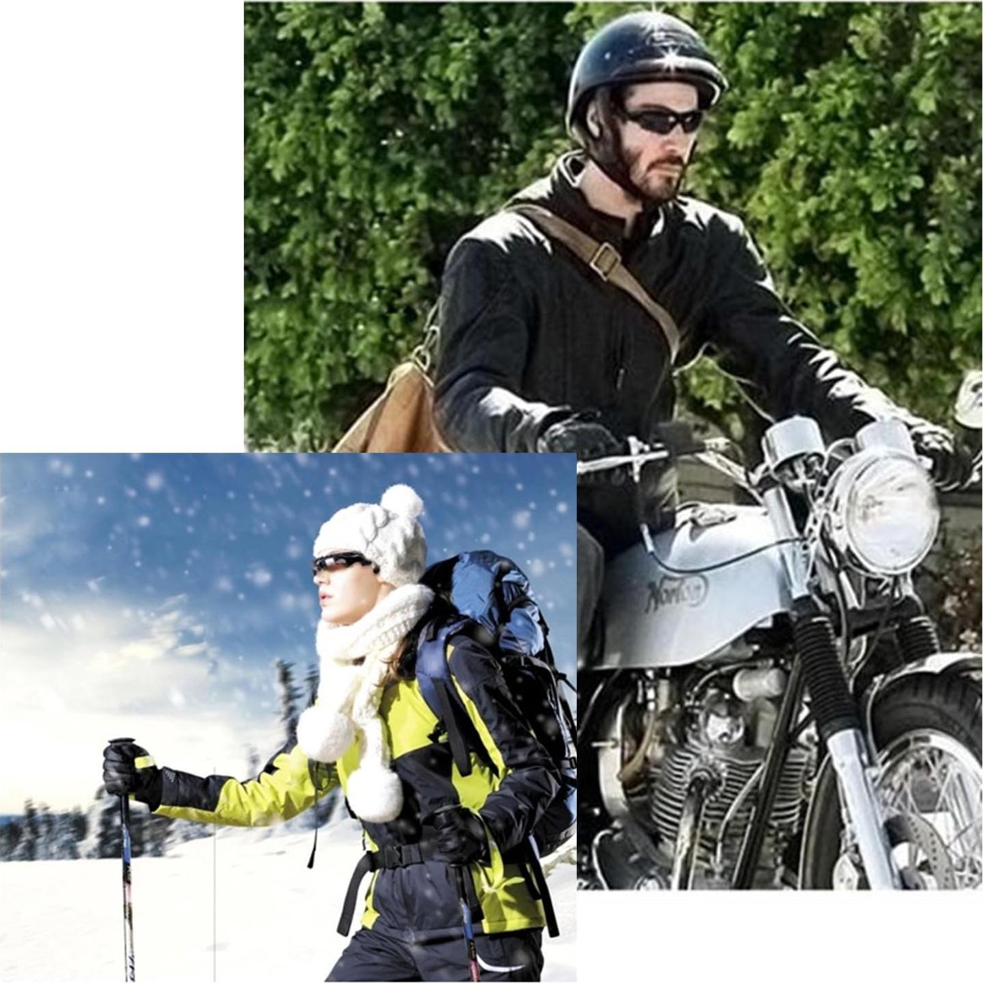 Auriculares Bluetooth TechKen con gafas de sol plegables