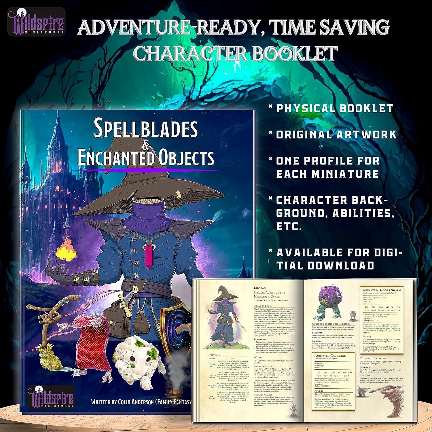 Miniaturas D&D 36 Piezas Wildspire - Espadas Mágicas y Objetos Encantados