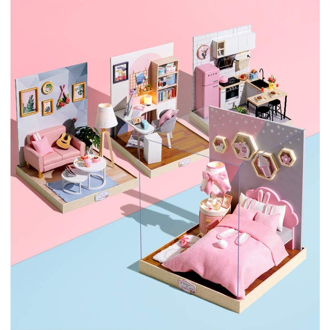 Casa de Muñecas Flever DIY Hora del Té con Muebles