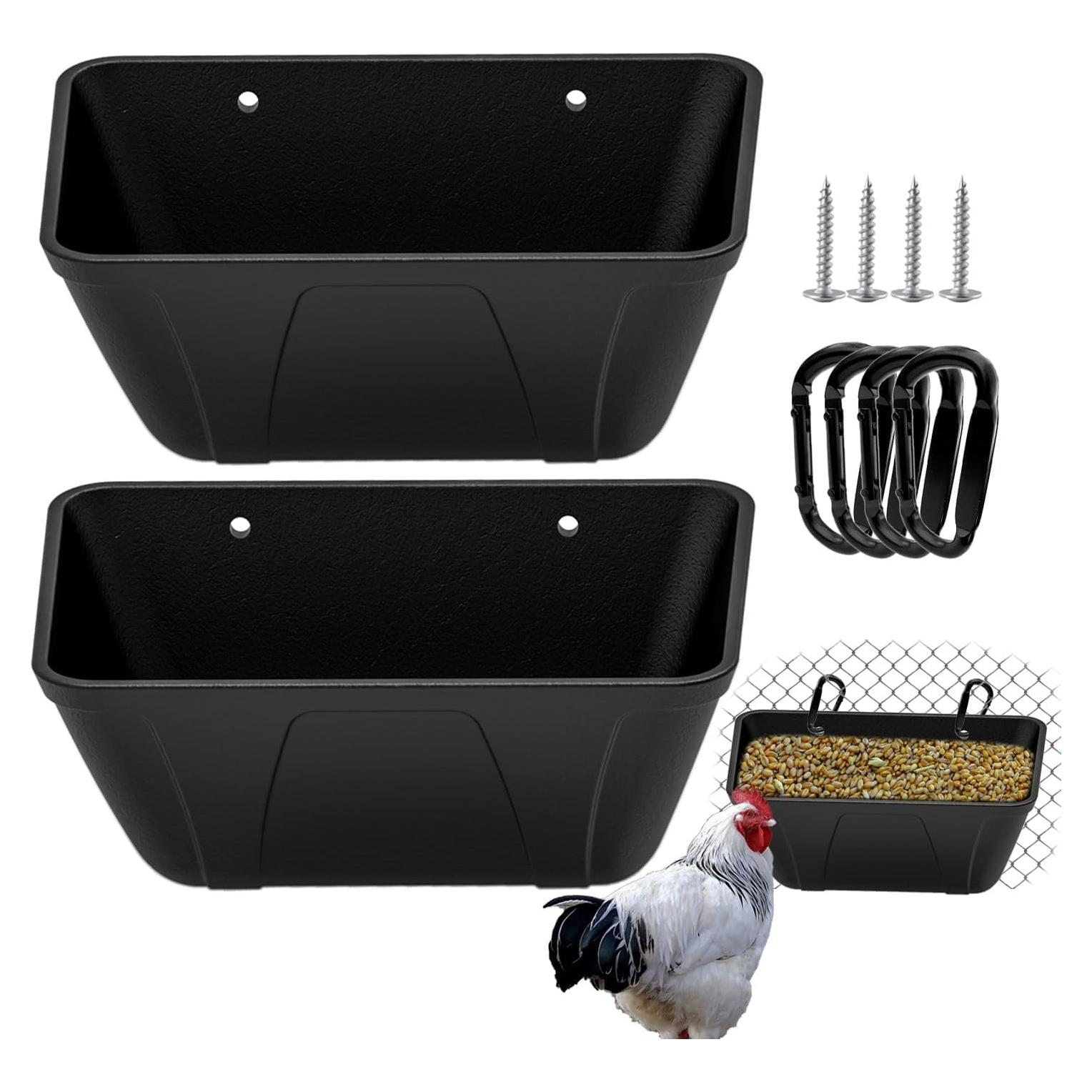 Comedero Colgante ATKSKYO para Gallinas y Ganado 3.79L