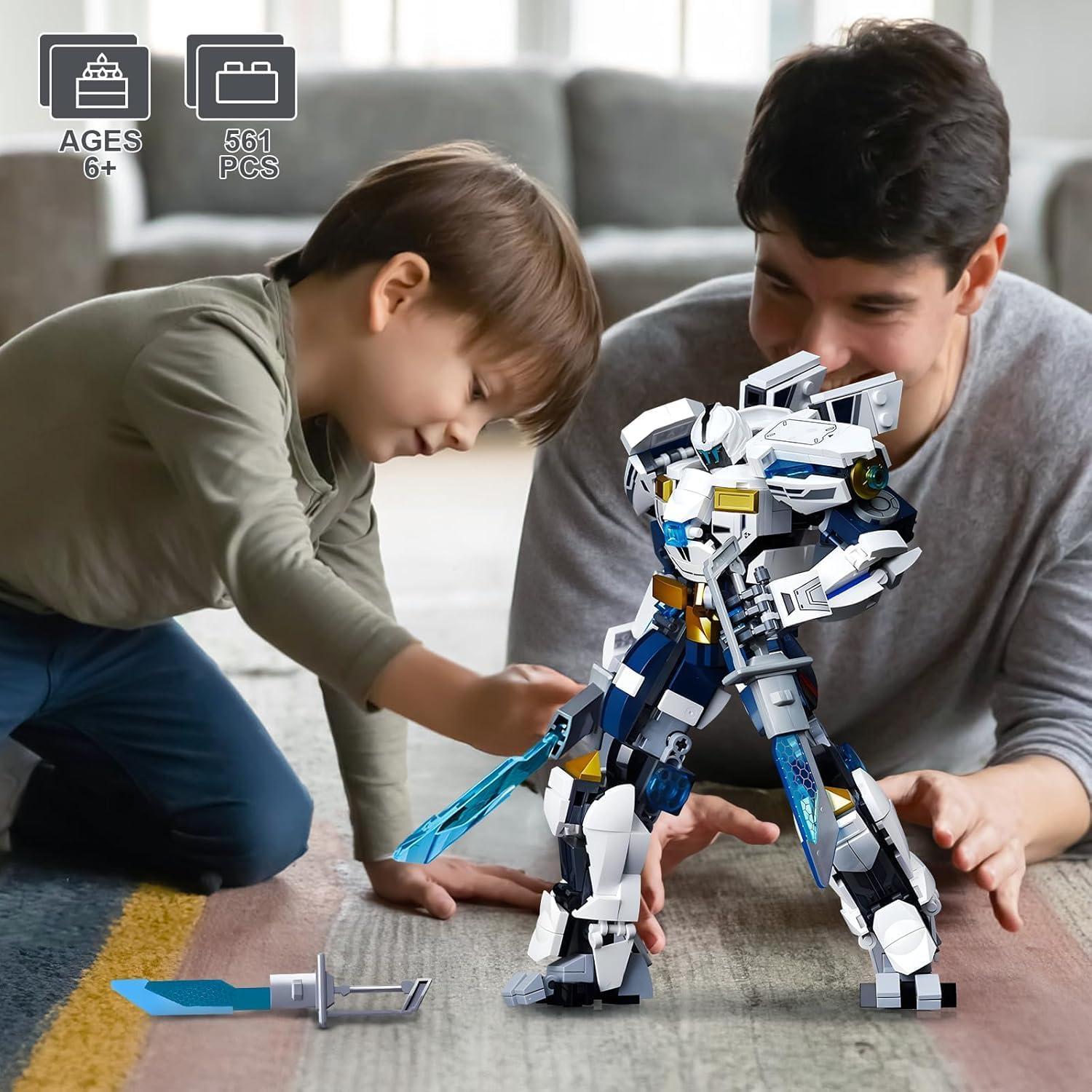 Conjunto de Construcción Mech Guerrero de Hielo 561 Pzs