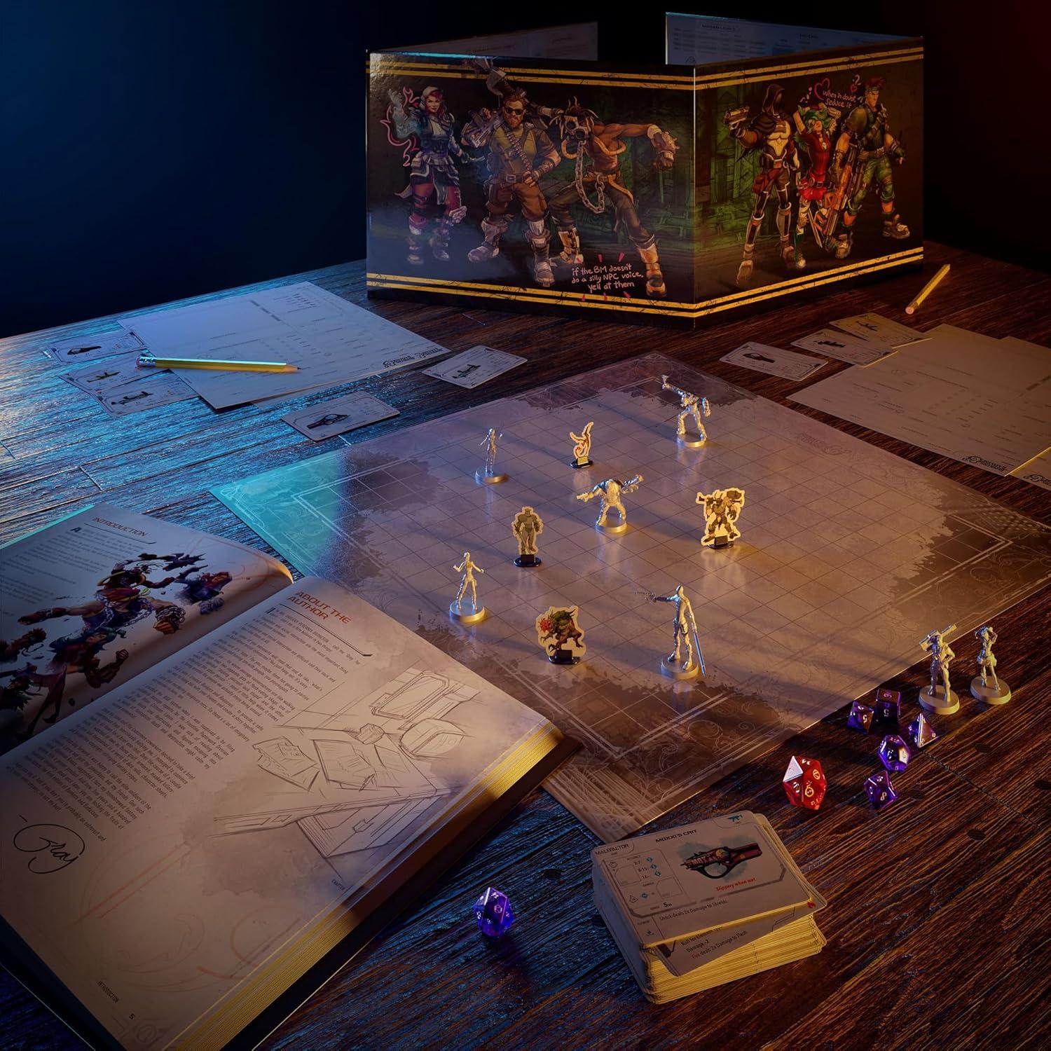 Bunkers y Badasses RPG Deluxe - Caja con libro y miniaturas