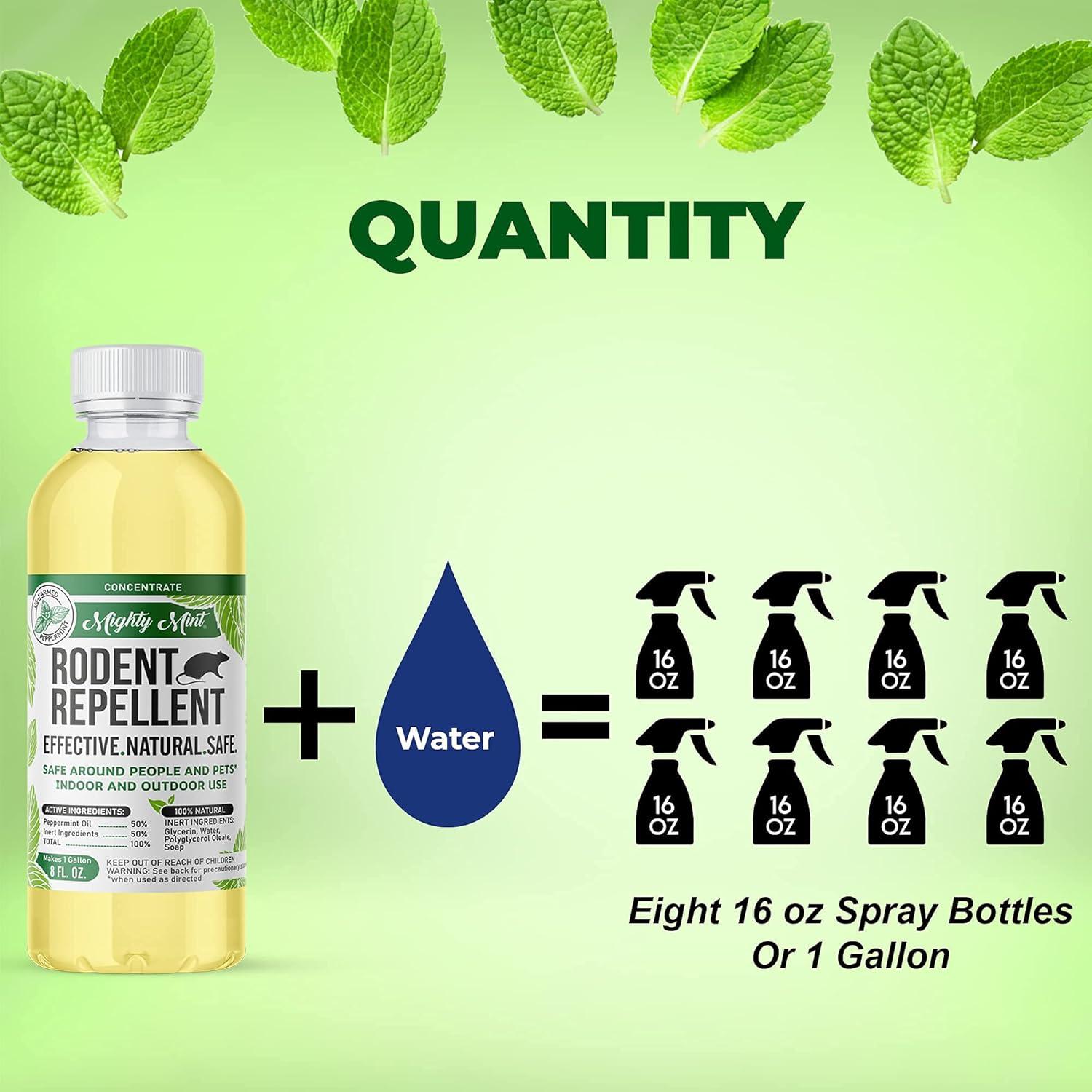 Repelente de Roedores Natural Menta Poderosa 236 ml - Seguro para Mascotas