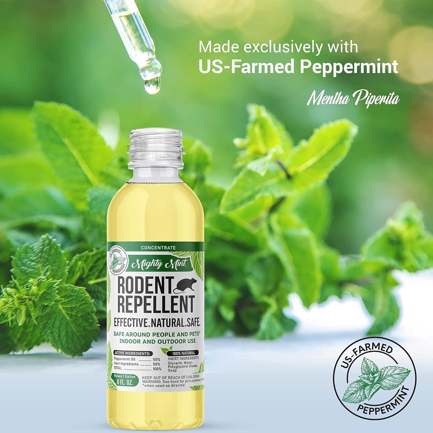 Repelente de Roedores Natural Menta Poderosa 236 ml - Seguro para Mascotas