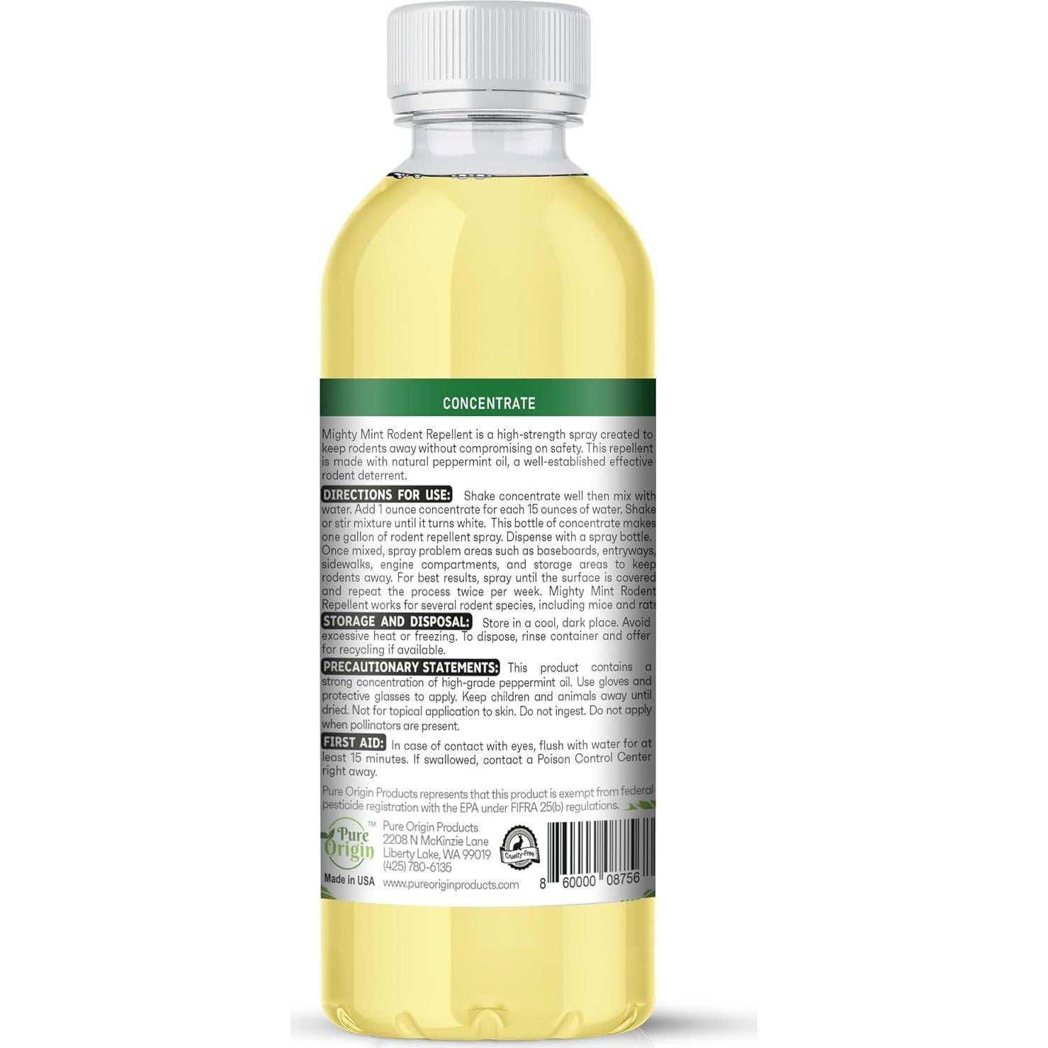 Repelente de Roedores Natural Menta Poderosa 236 ml - Seguro para Mascotas
