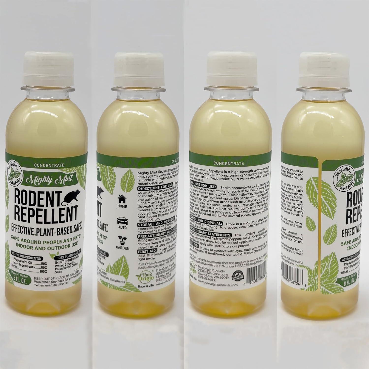 Repelente de Roedores Natural Menta Poderosa 236 ml - Seguro para Mascotas