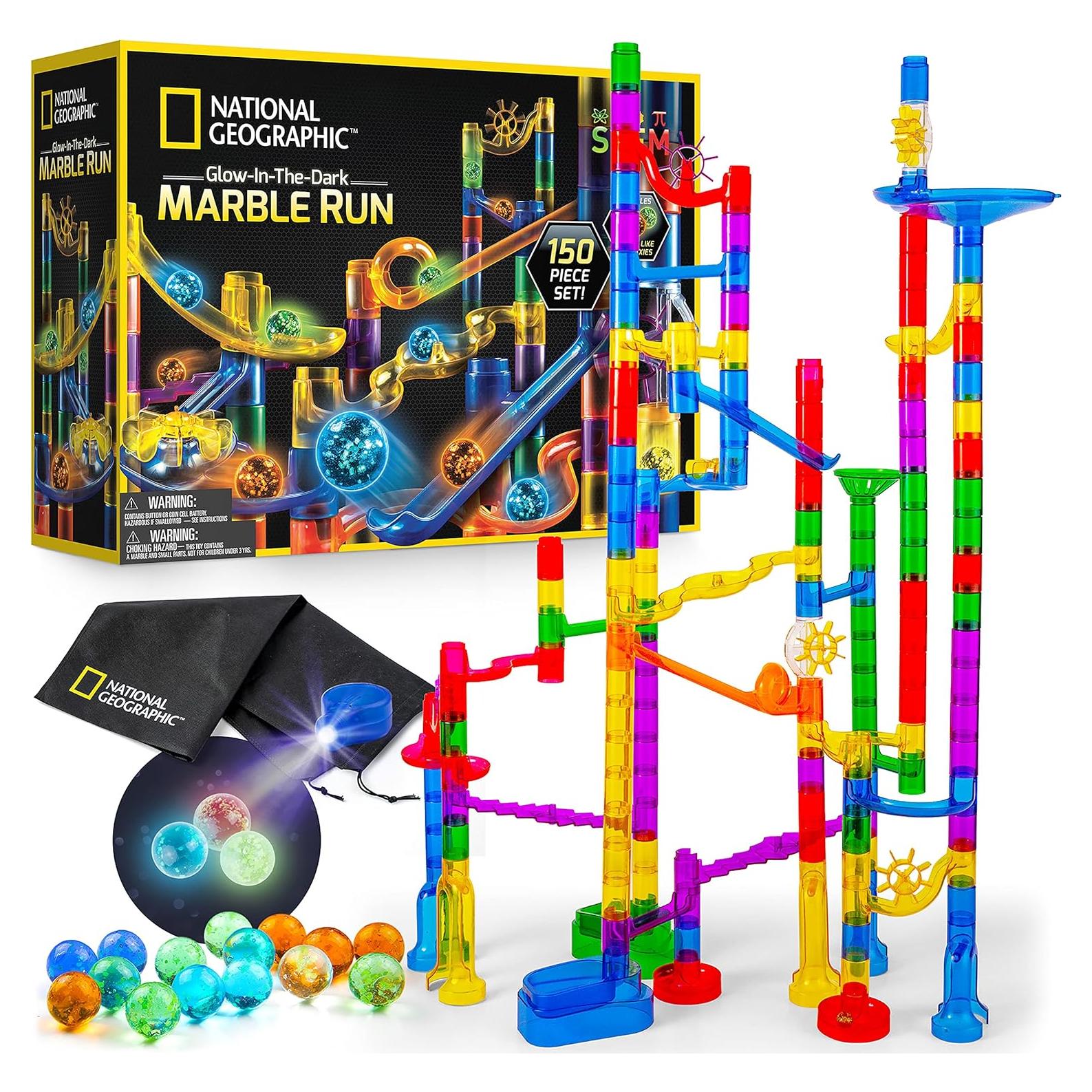 NATIONAL GEOGRAPHIC Set de Canicas Brillantes 150 Piezas