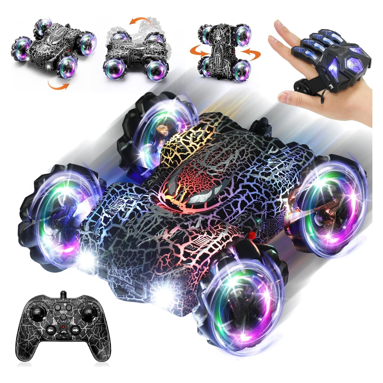 Coche RC Acrobático Control Gestual 360° Negro 0.56 kg