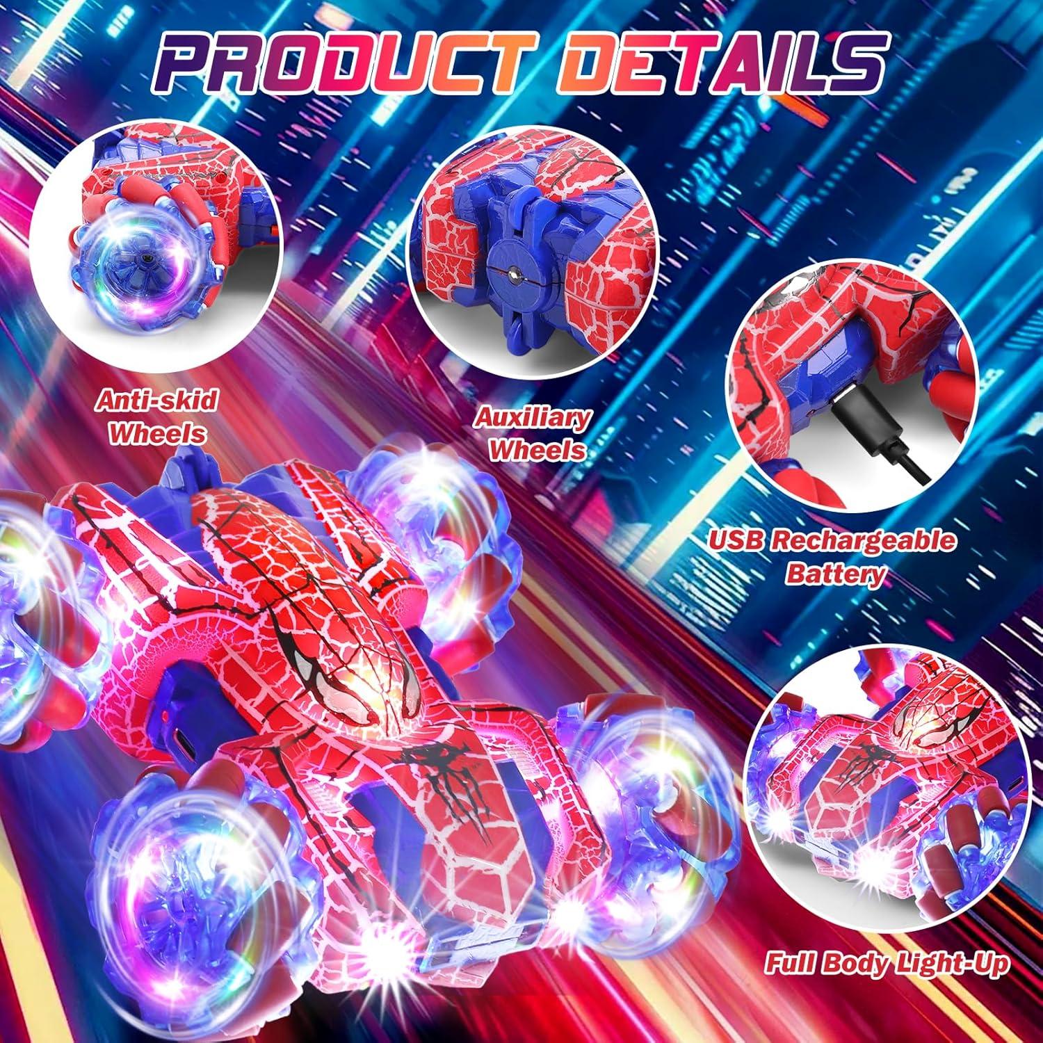 Coche RC Control Remoto por Gestos Rojo 360° Acrobacias