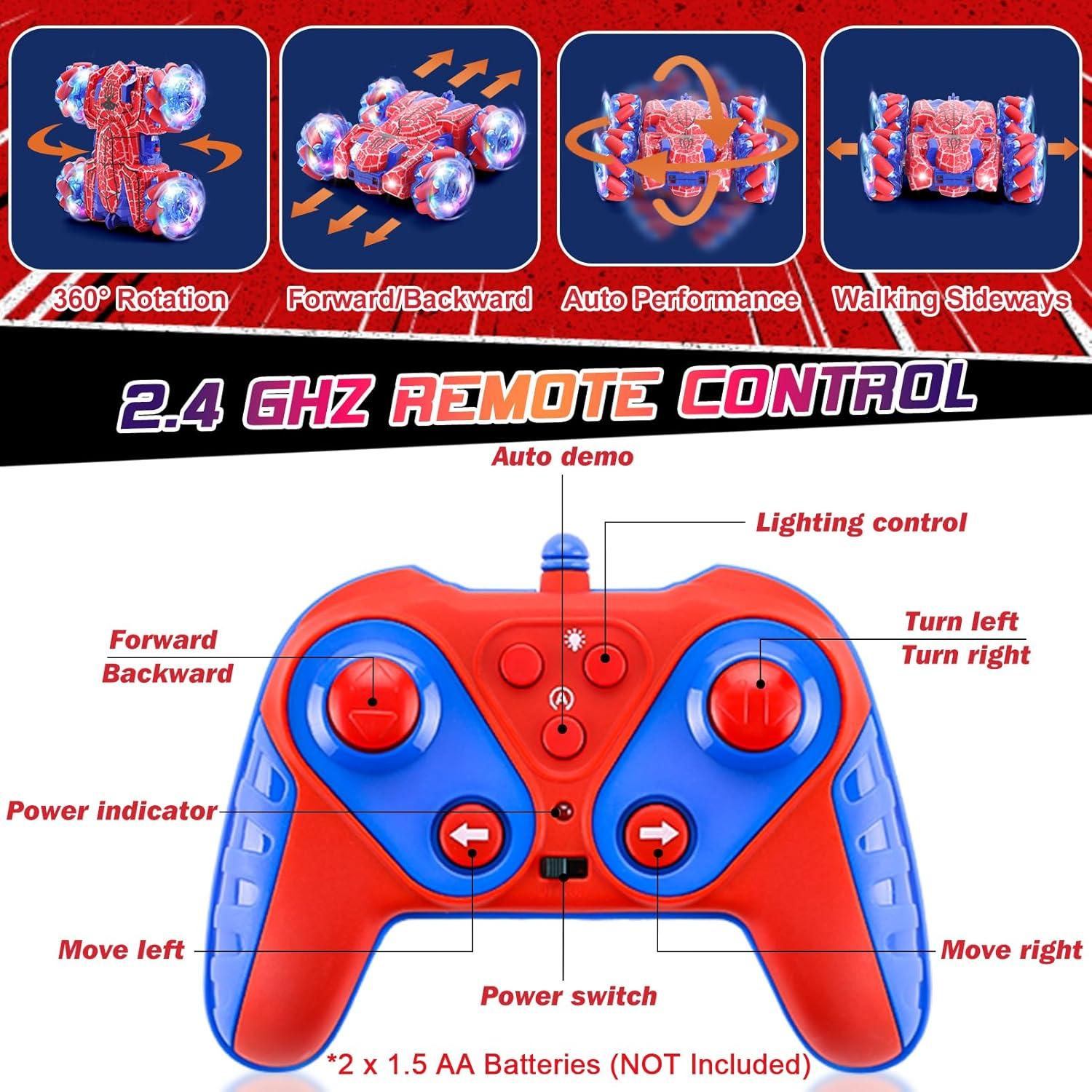 Coche RC Control Remoto por Gestos Rojo 360° Acrobacias