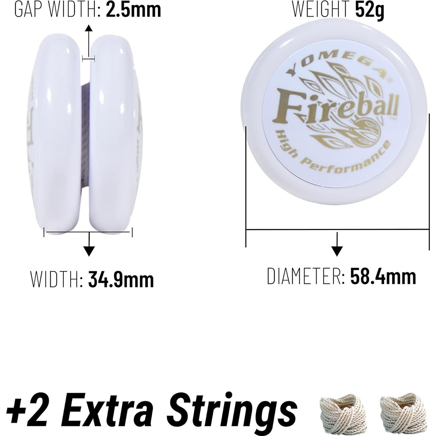 Yoyo Yomega Fireball Transaxle Alto Rendimiento 52g