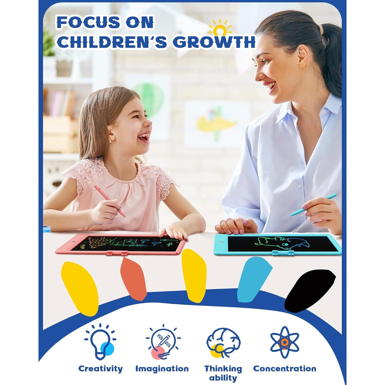 Bravokids Tableta de Escritura LCD 10" Azul para Niños