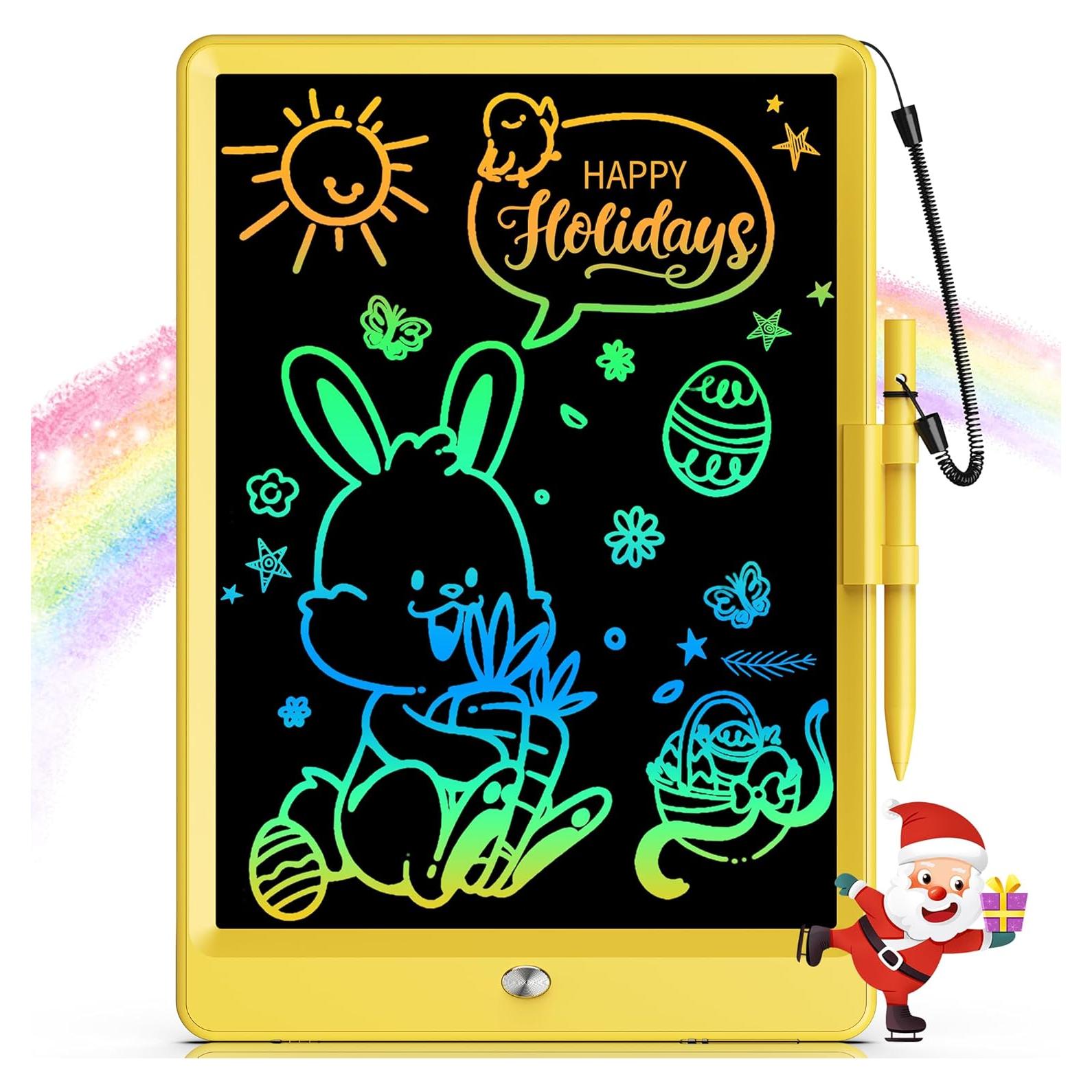 Tableta de Escritura LCD Bravokids 10" Amarillo para Niños