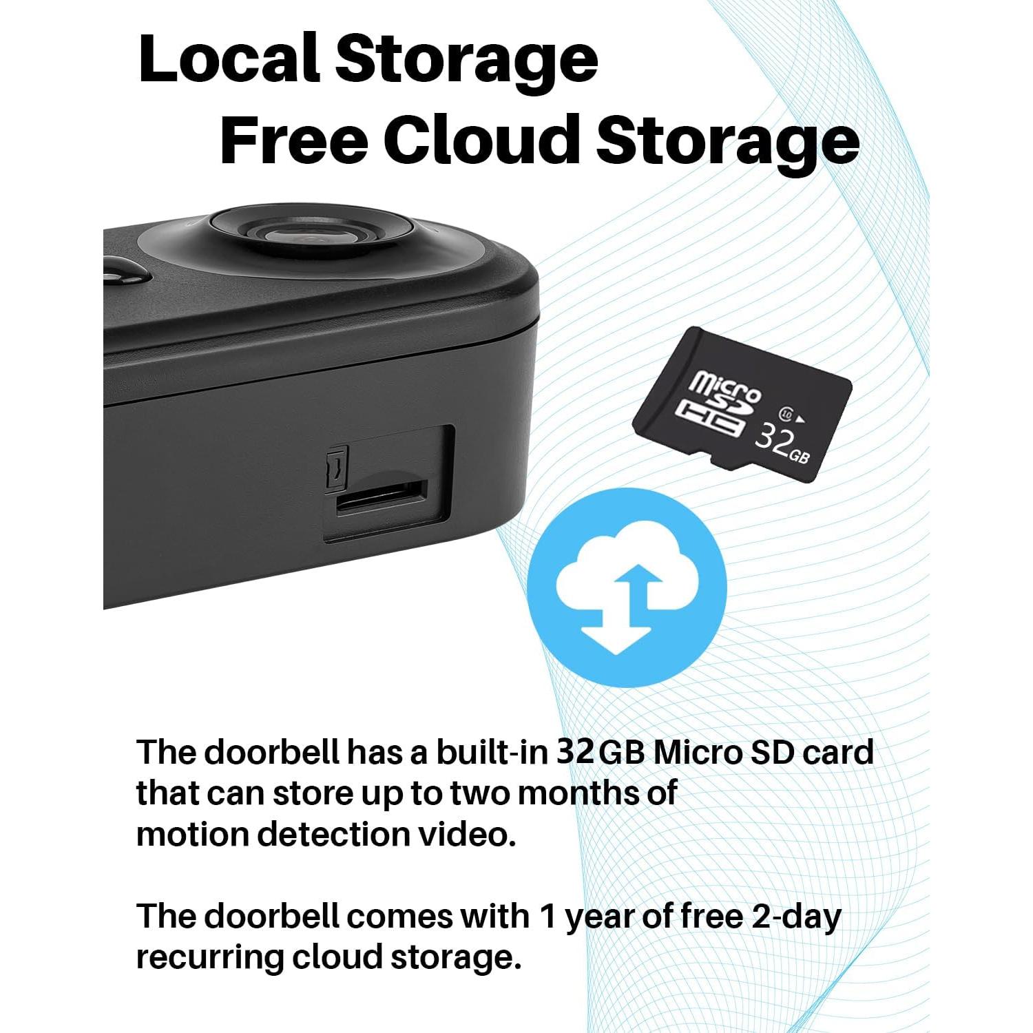 Cámara Timbre Video Inalámbrica Eaula J4 2K con IA y Visión Nocturna