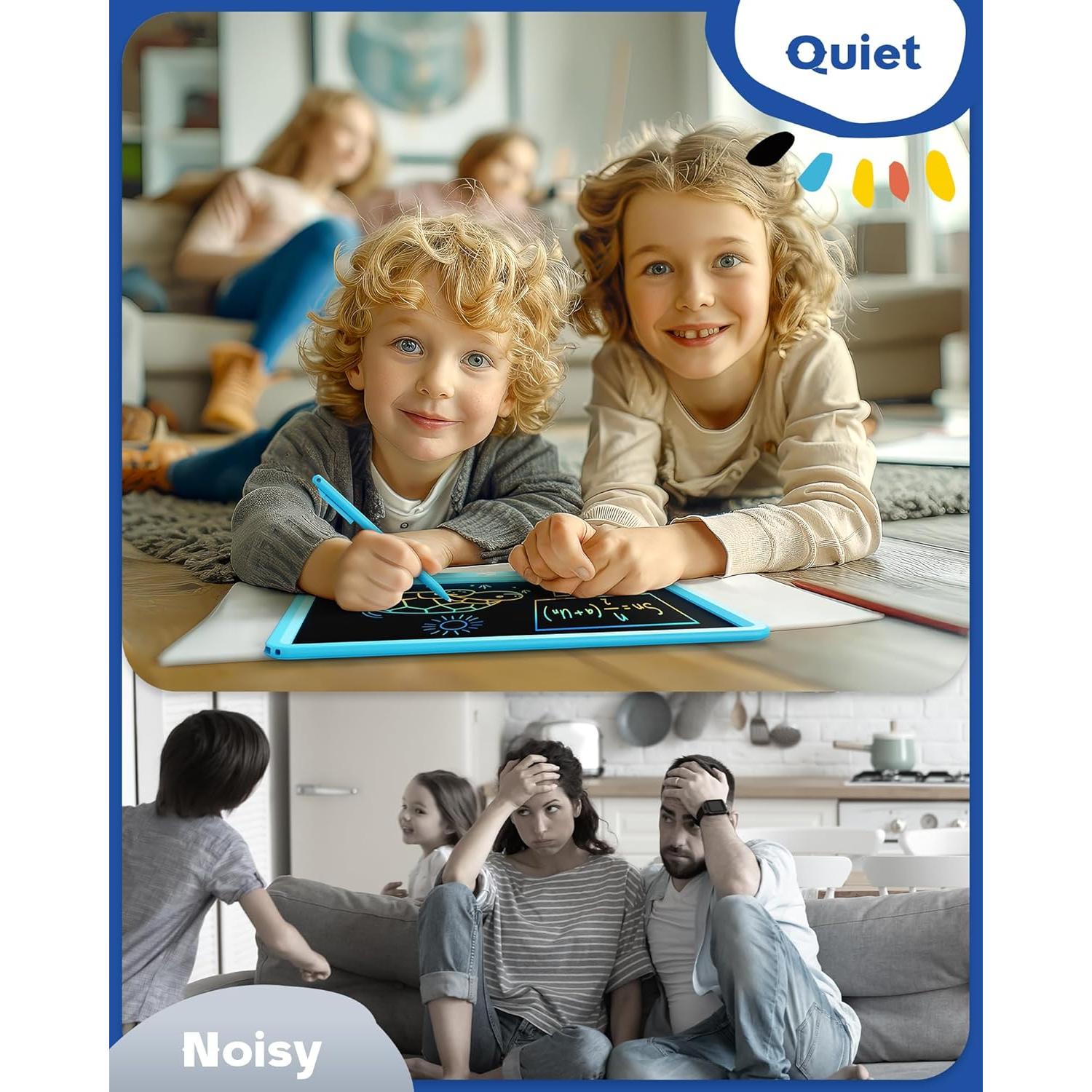 Bravokids Tableta de Escritura LCD 30.5 cm Azul para Niños