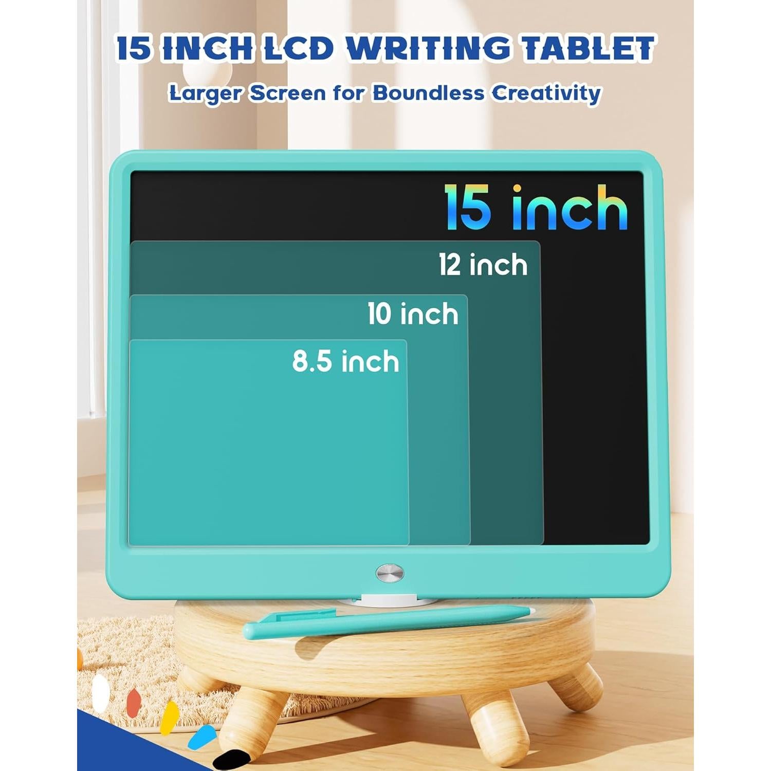 Bravokids Tableta de Escritura LCD 15 cm Azul para Niños