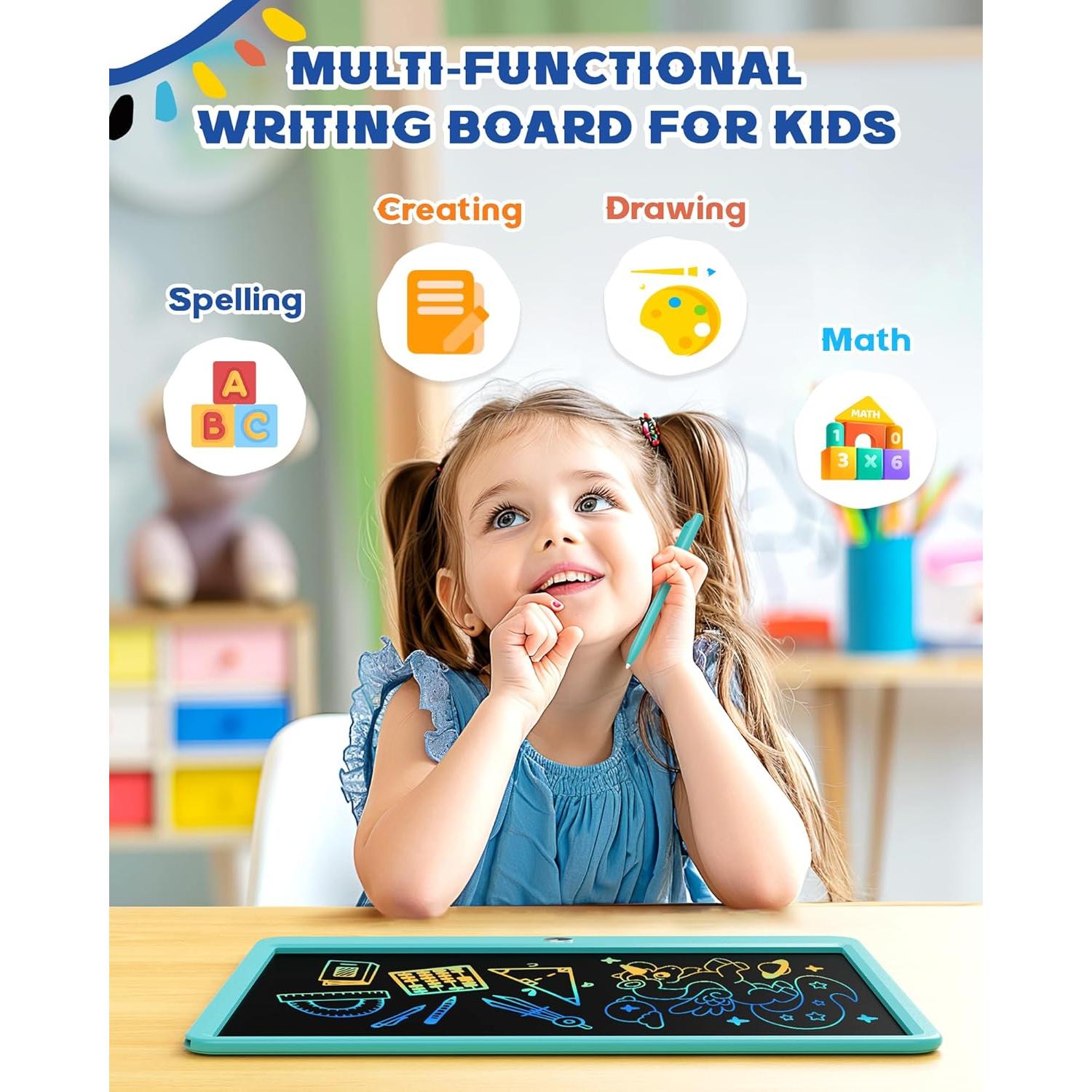 Bravokids Tableta de Escritura LCD 15 cm Azul para Niños