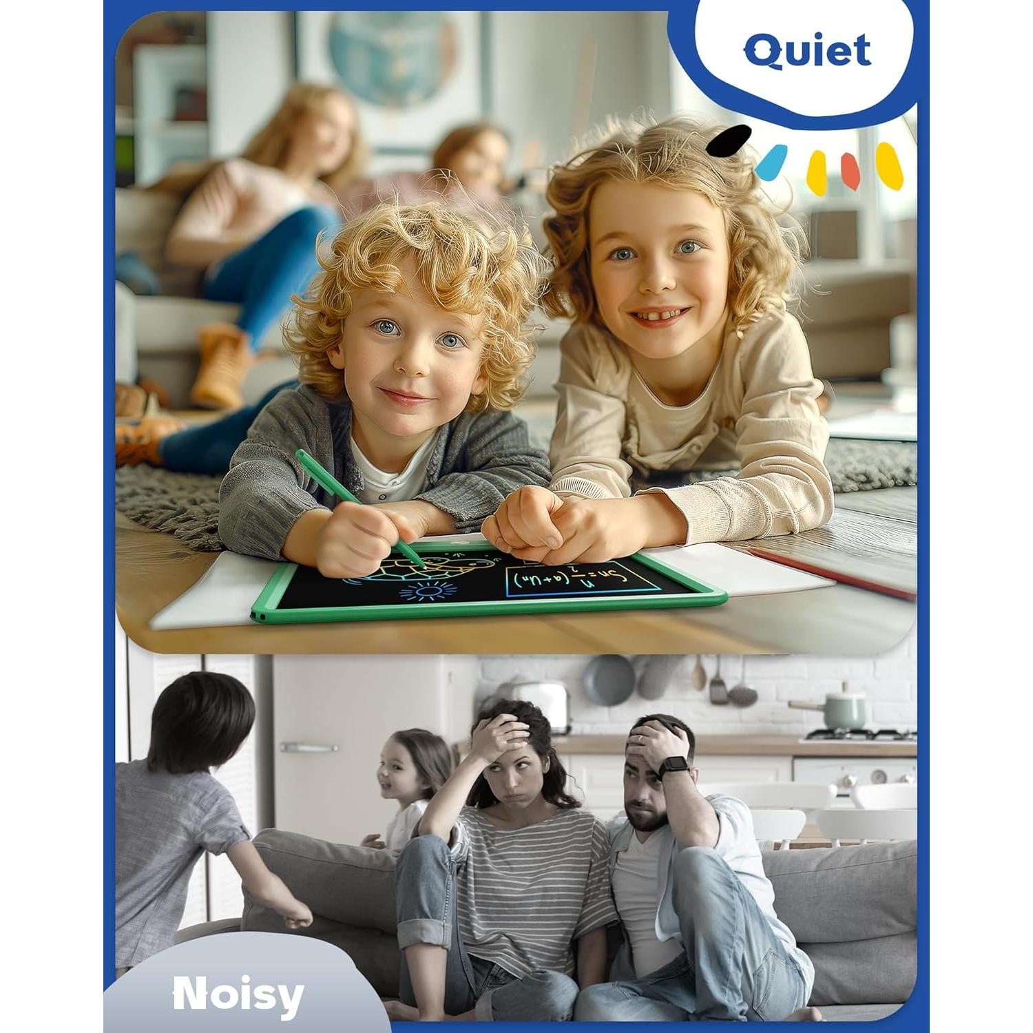 Bravokids Tableta de Escritura LCD 30.5 cm Verde para Niños