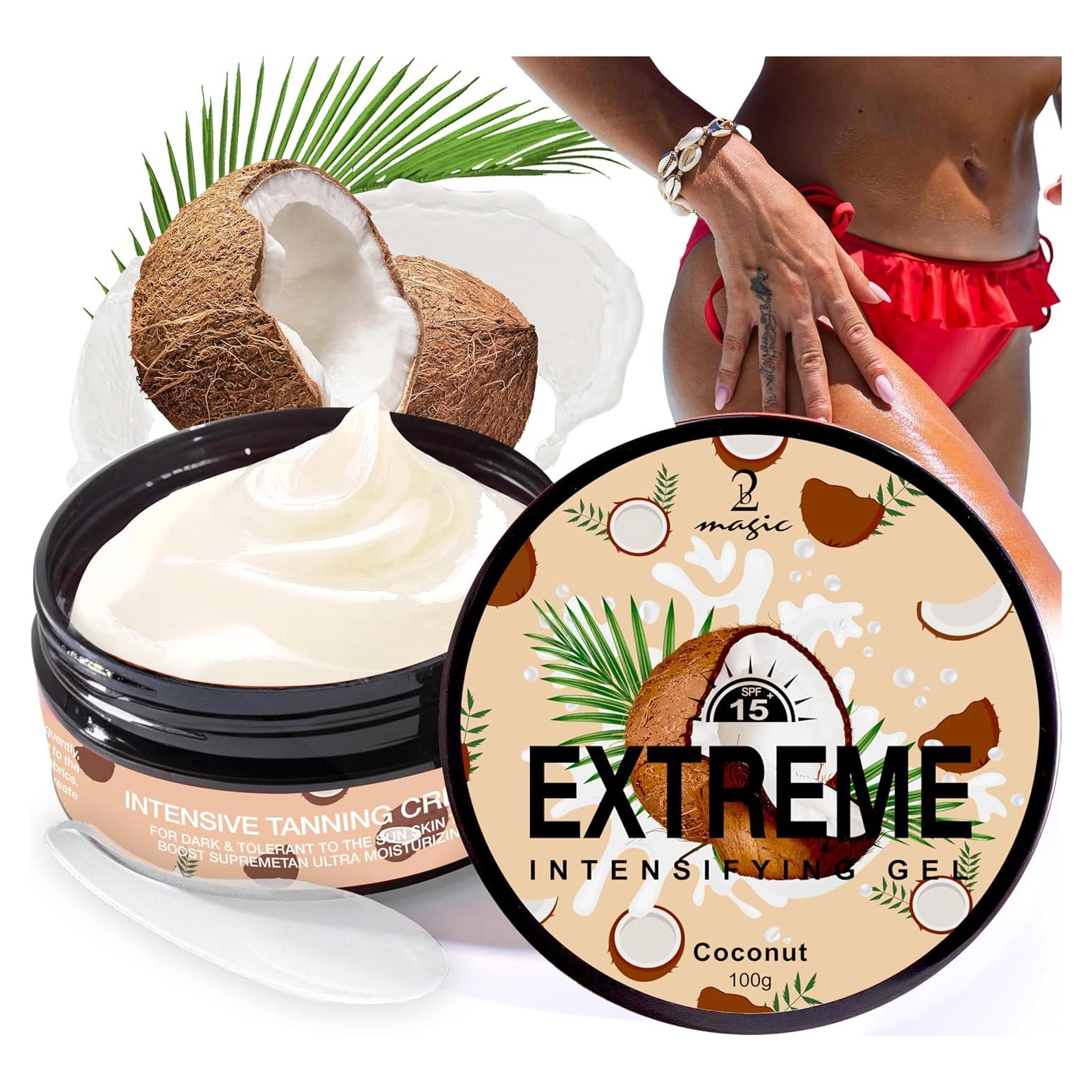 Gel Bronceador Intensivo 2Bmagic Coco 191g - Acelerador UV SPF15+