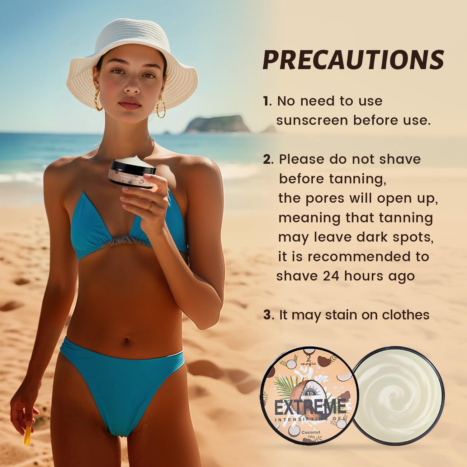 Gel Bronceador Intensivo 2Bmagic Coco 191g - Acelerador UV SPF15+