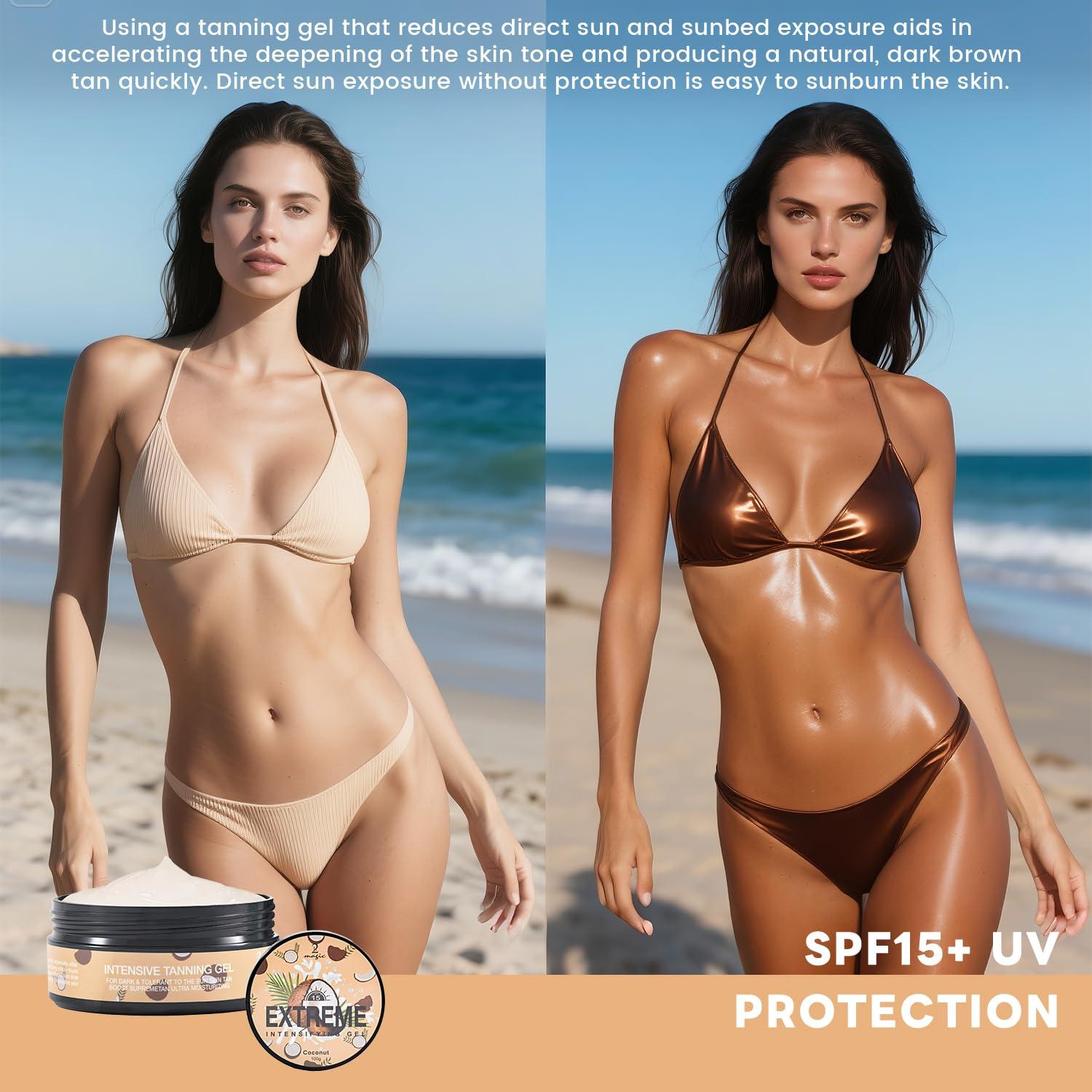 Gel Bronceador Intensivo 2Bmagic Coco 191g - Acelerador UV SPF15+