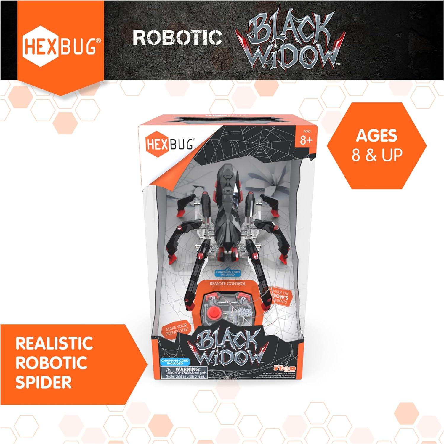 Araña Robótica HEXBUG Control Remoto Negra 8 Patas STEM