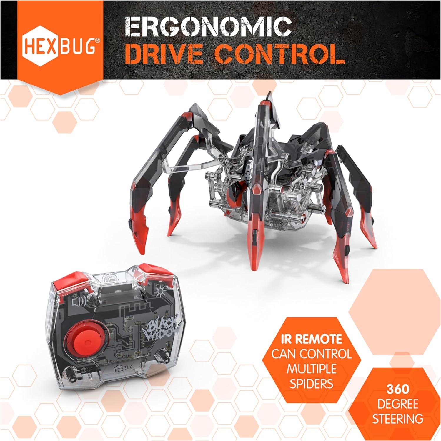 Araña Robótica HEXBUG Control Remoto Negra 8 Patas STEM