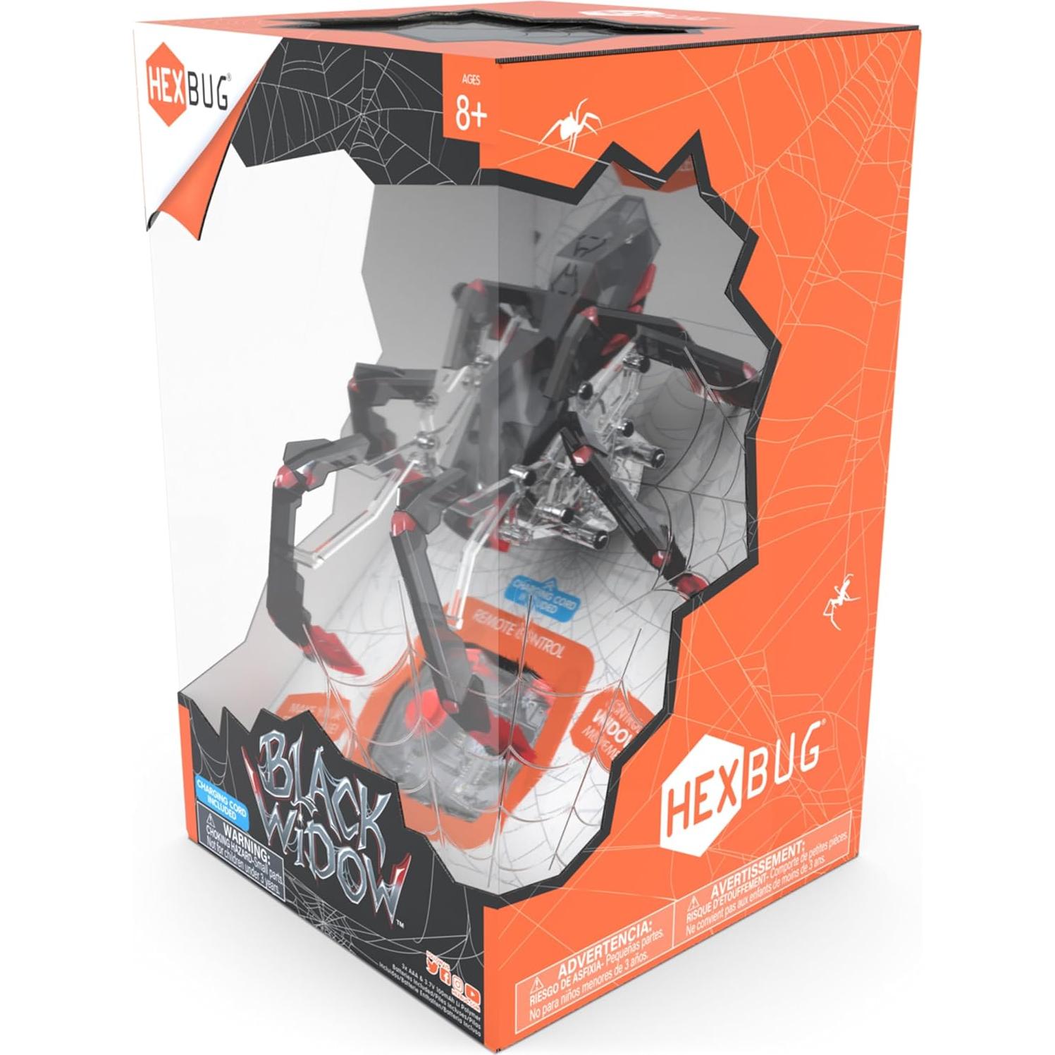 Araña Robótica HEXBUG Control Remoto Negra 8 Patas STEM
