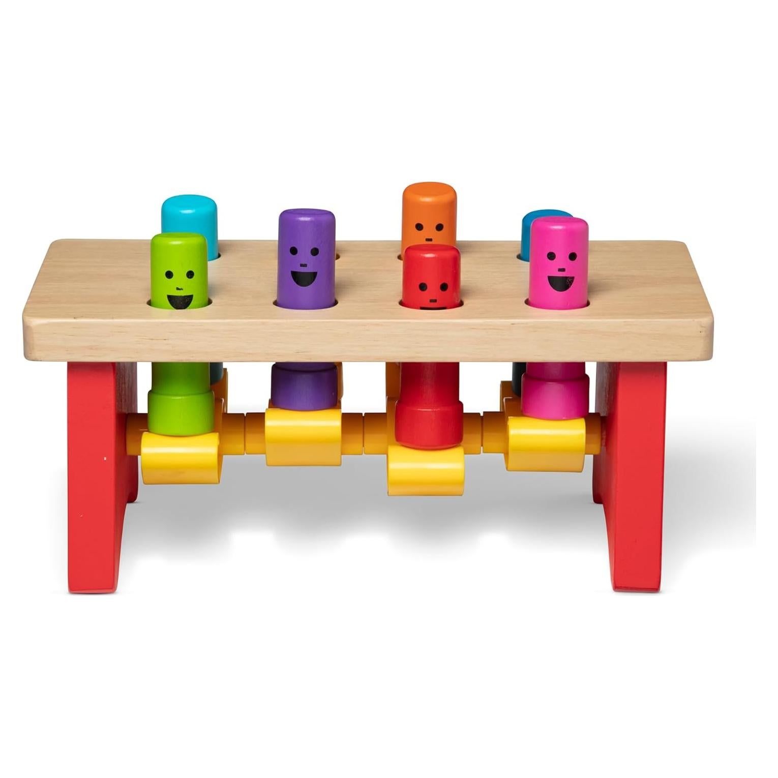 Banco de Golpes Deluxe Melissa & Doug Juguete de Madera 25.4x13.3 cm