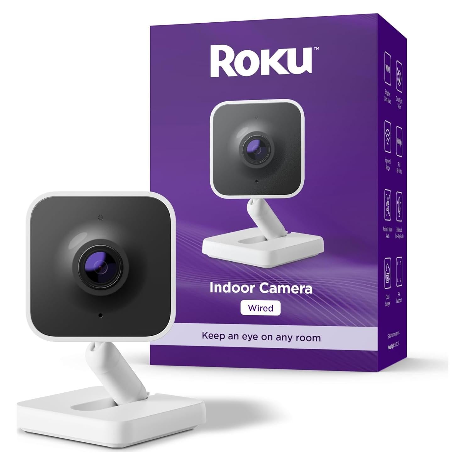 Cámara Interior Roku 2024 - Seguridad 1080p con WiFi 6