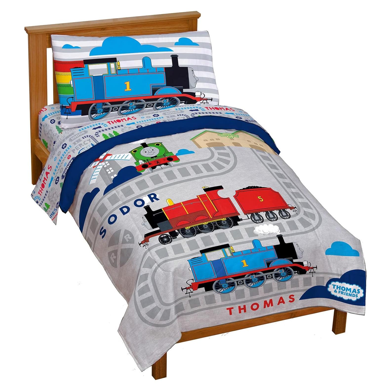Juego de Cama Thomas & Friends 4 Piezas Jay Franco Microfibra