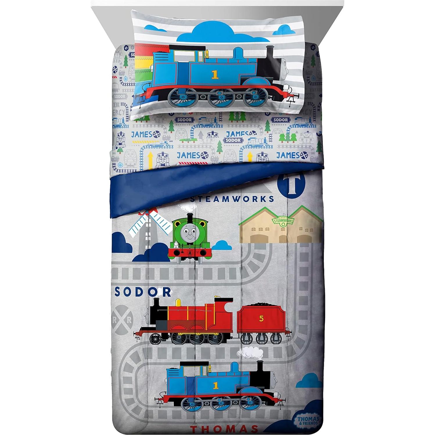 Juego de Cama Thomas & Friends 4 Piezas Jay Franco Microfibra