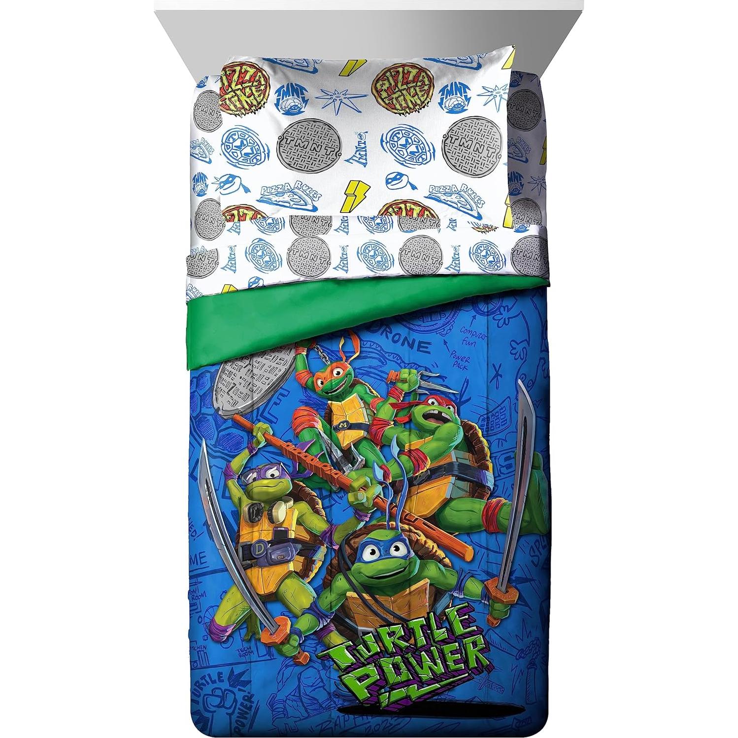 Conjunto de Edredón Completo Jay Franco Tortugas Ninja 7 Piezas