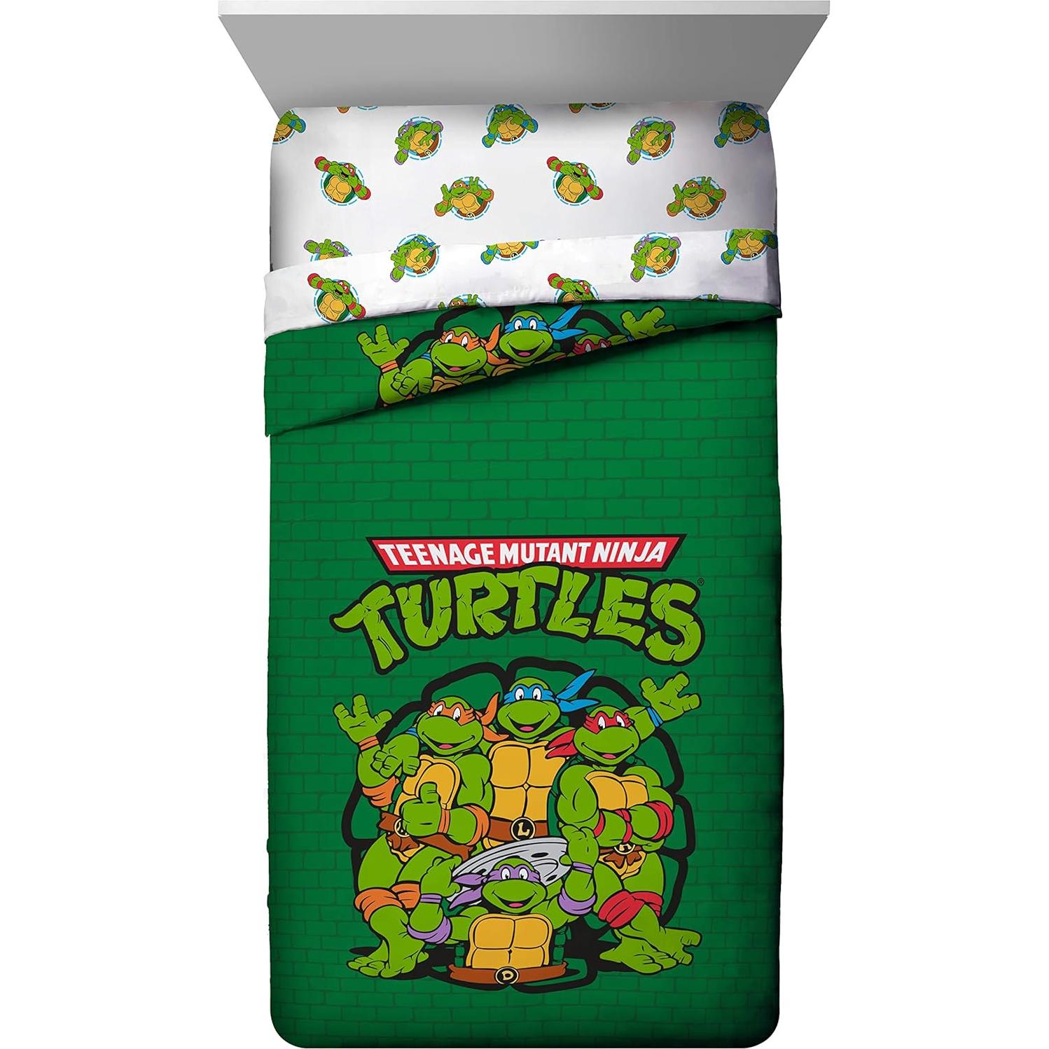 Juego de Cama Tortugas Ninja Jay Franco 4 Piezas Microfibra