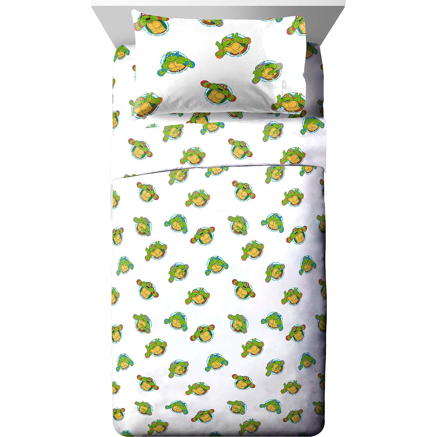 Juego de Cama Tortugas Ninja Jay Franco 4 Piezas Microfibra