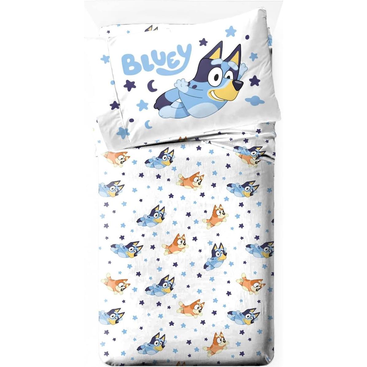 Juego de Edredón Jay Franco Bluey 4 Piezas Microfibra