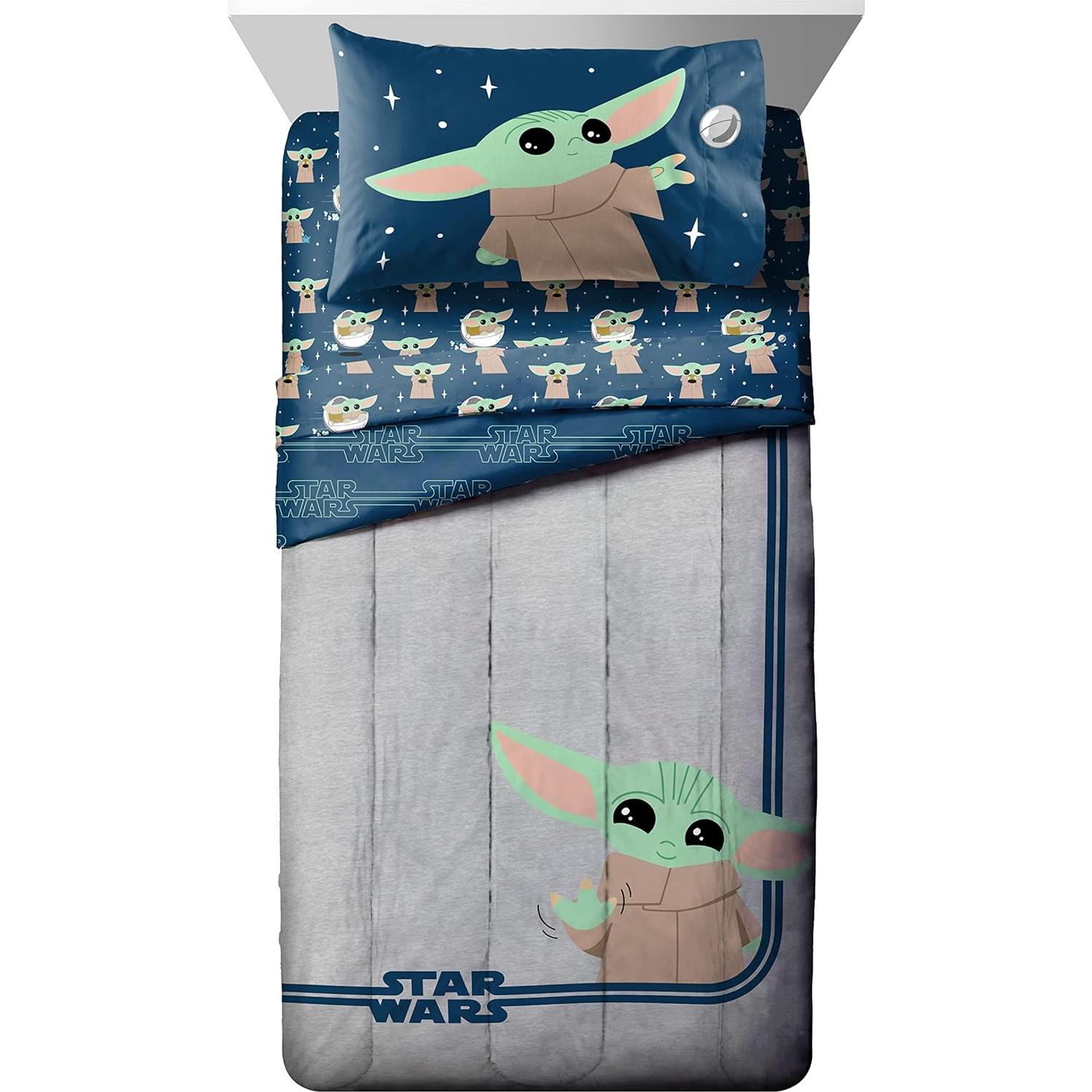 Juego de Cama Twin Jay Franco Star Wars Mandalorian 5 Piezas