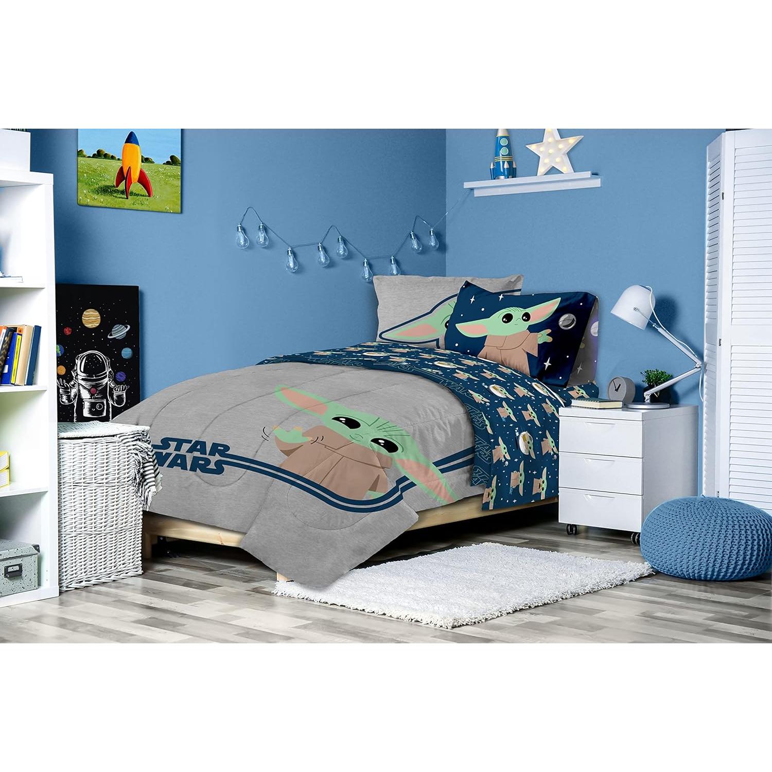 Juego de Cama Twin Jay Franco Star Wars Mandalorian 5 Piezas