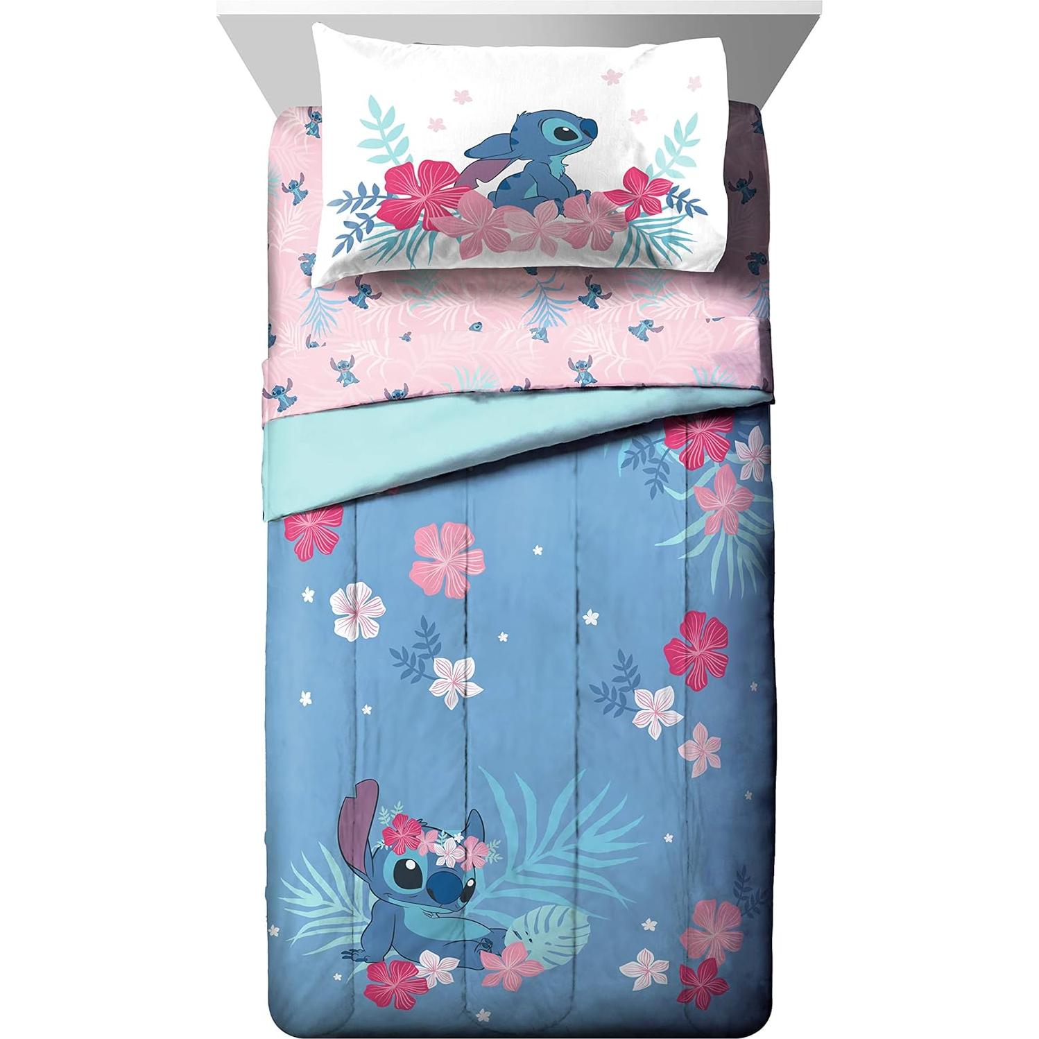 Juego de Cama Twin Jay Franco Lilo & Stitch 5 Piezas