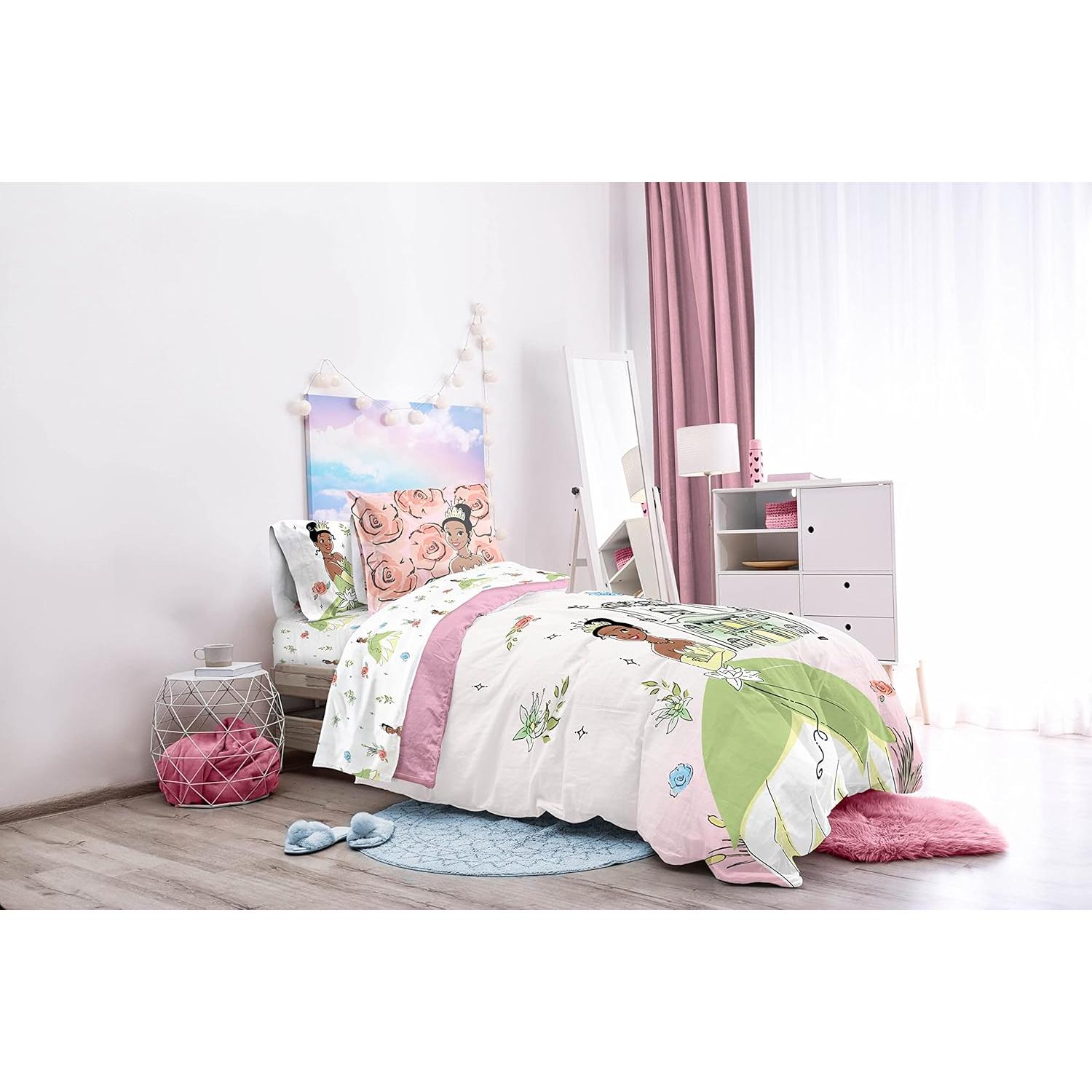 Juego de Cama Twin Jay Franco La Princesa y El Sapo 5 Piezas