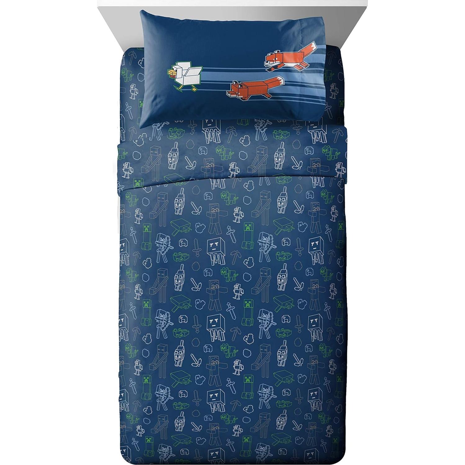 Juego de Ropa de Cama Twin 5 Piezas Jay Franco Minecraft