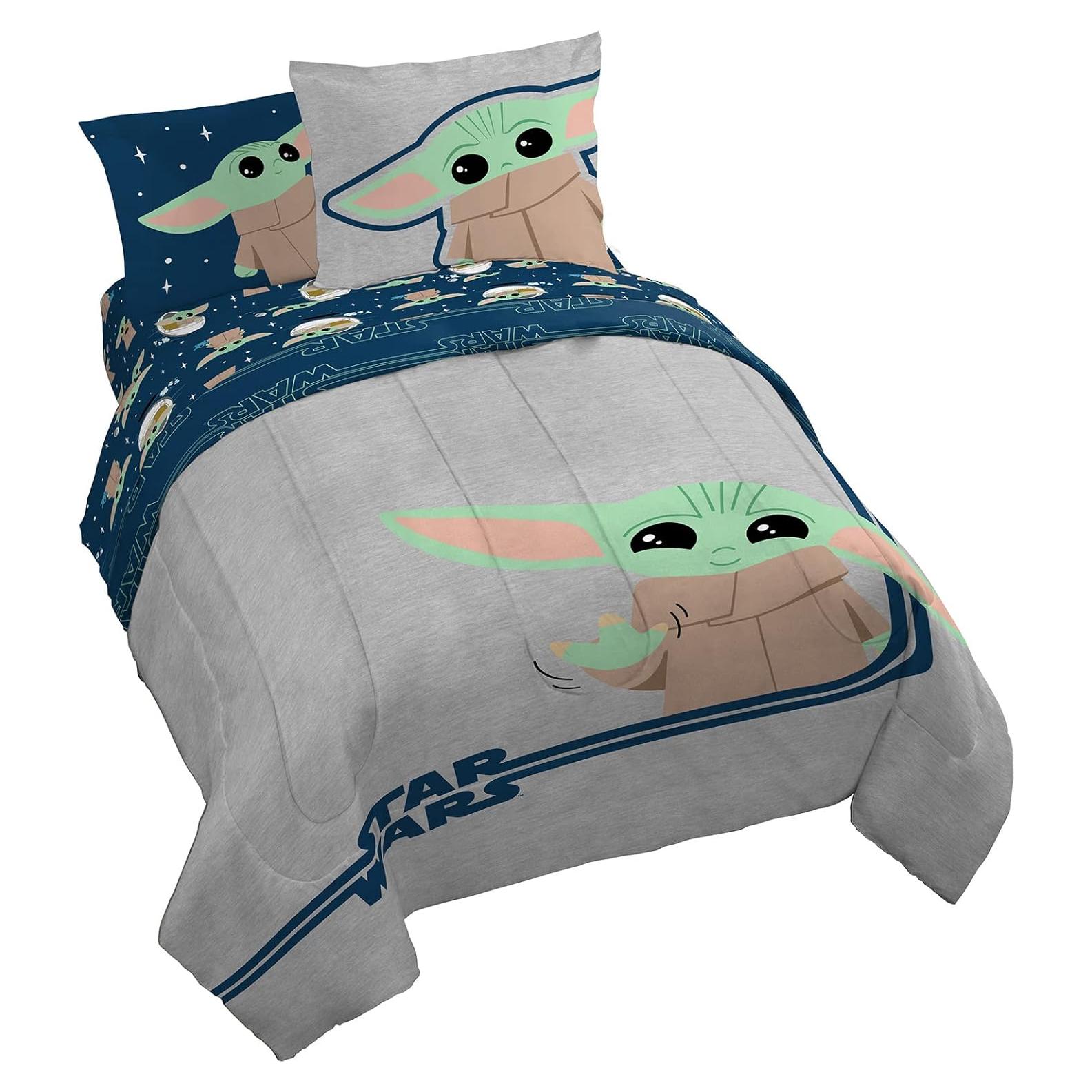 Juego de Cama Queen Jay Franco Mandalorian 7 Piezas Microfibra