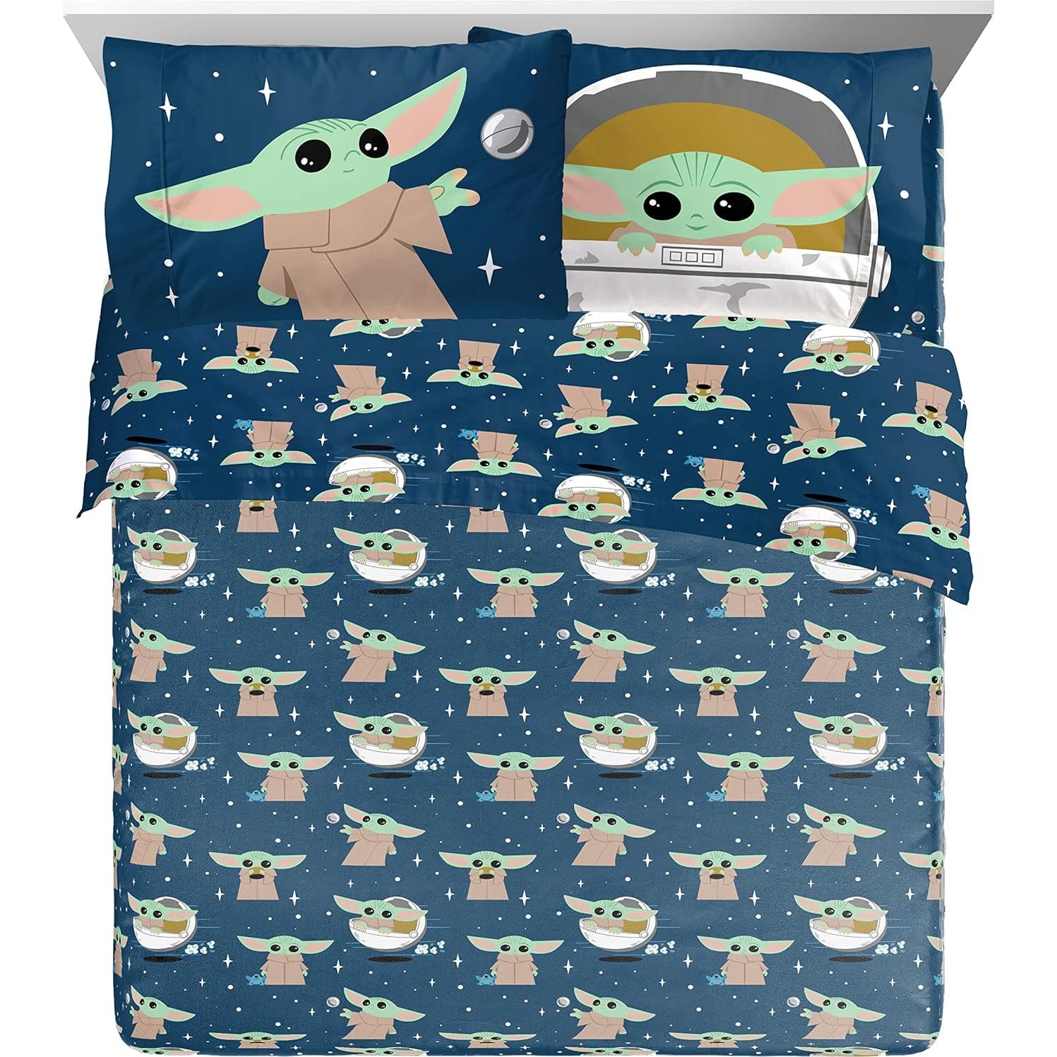 Juego de Cama Queen Jay Franco Mandalorian 7 Piezas Microfibra