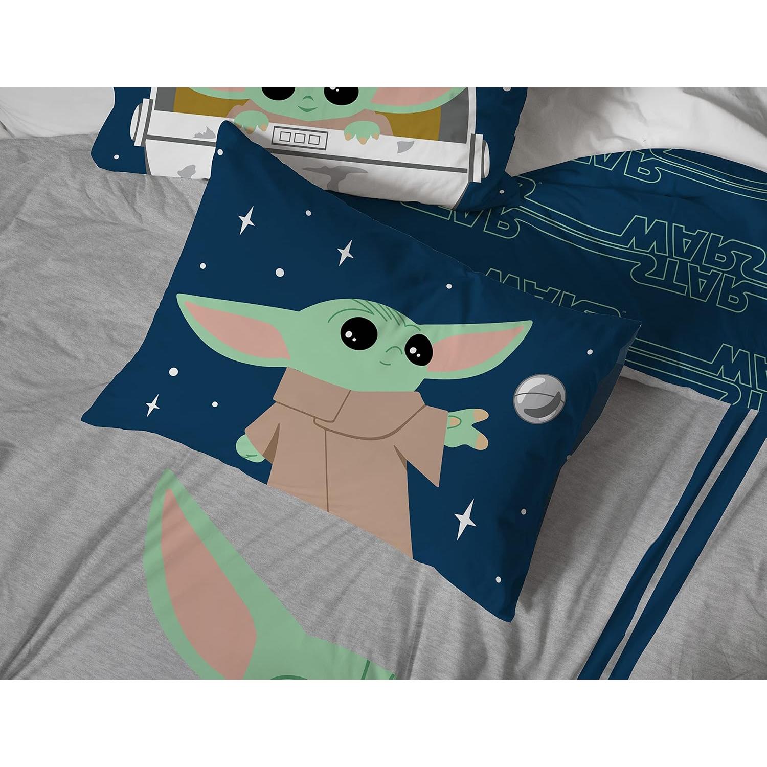 Juego de Cama Queen Jay Franco Mandalorian 7 Piezas Microfibra